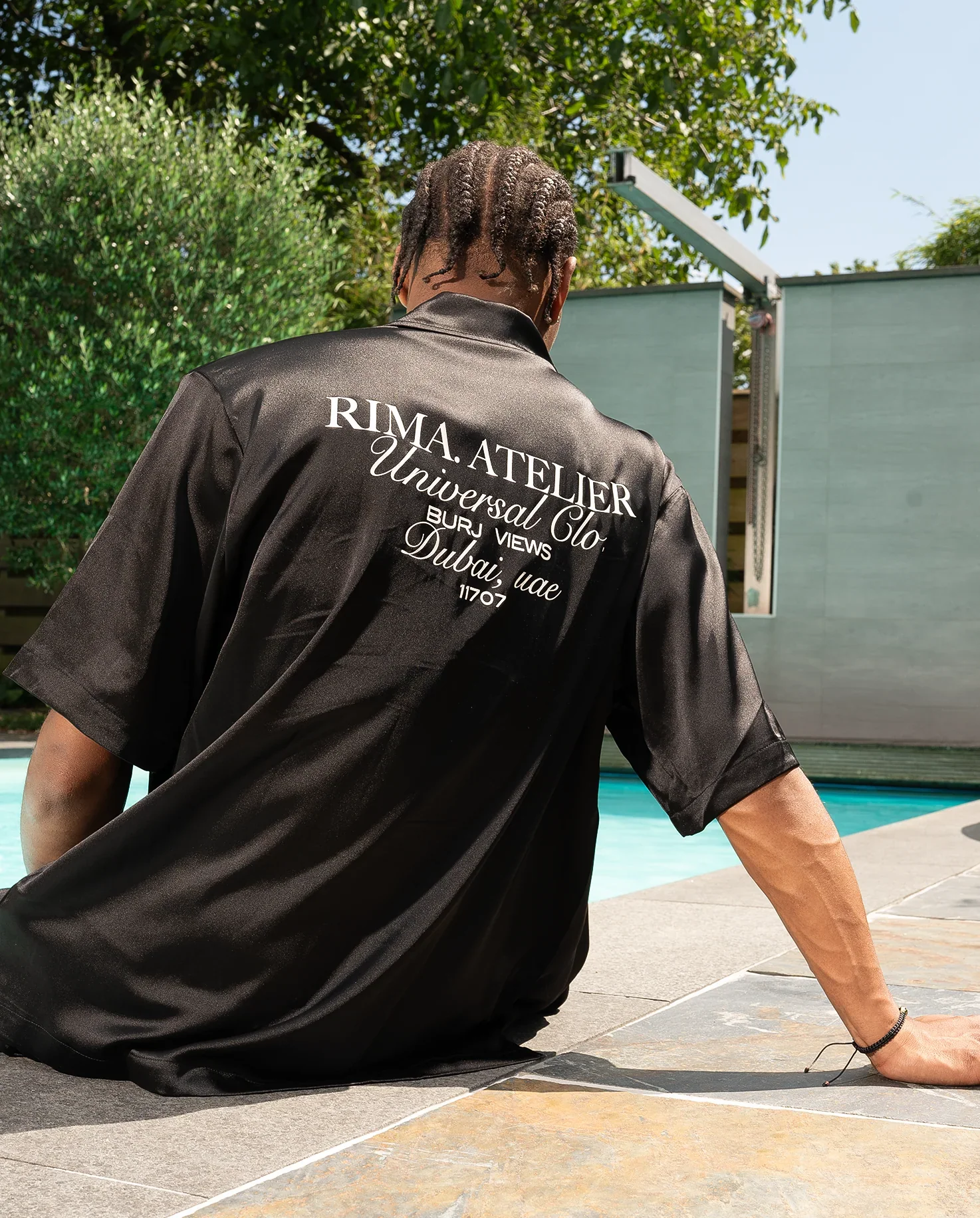 RIMA - SATIN SHIRT - BLACK - Image 8