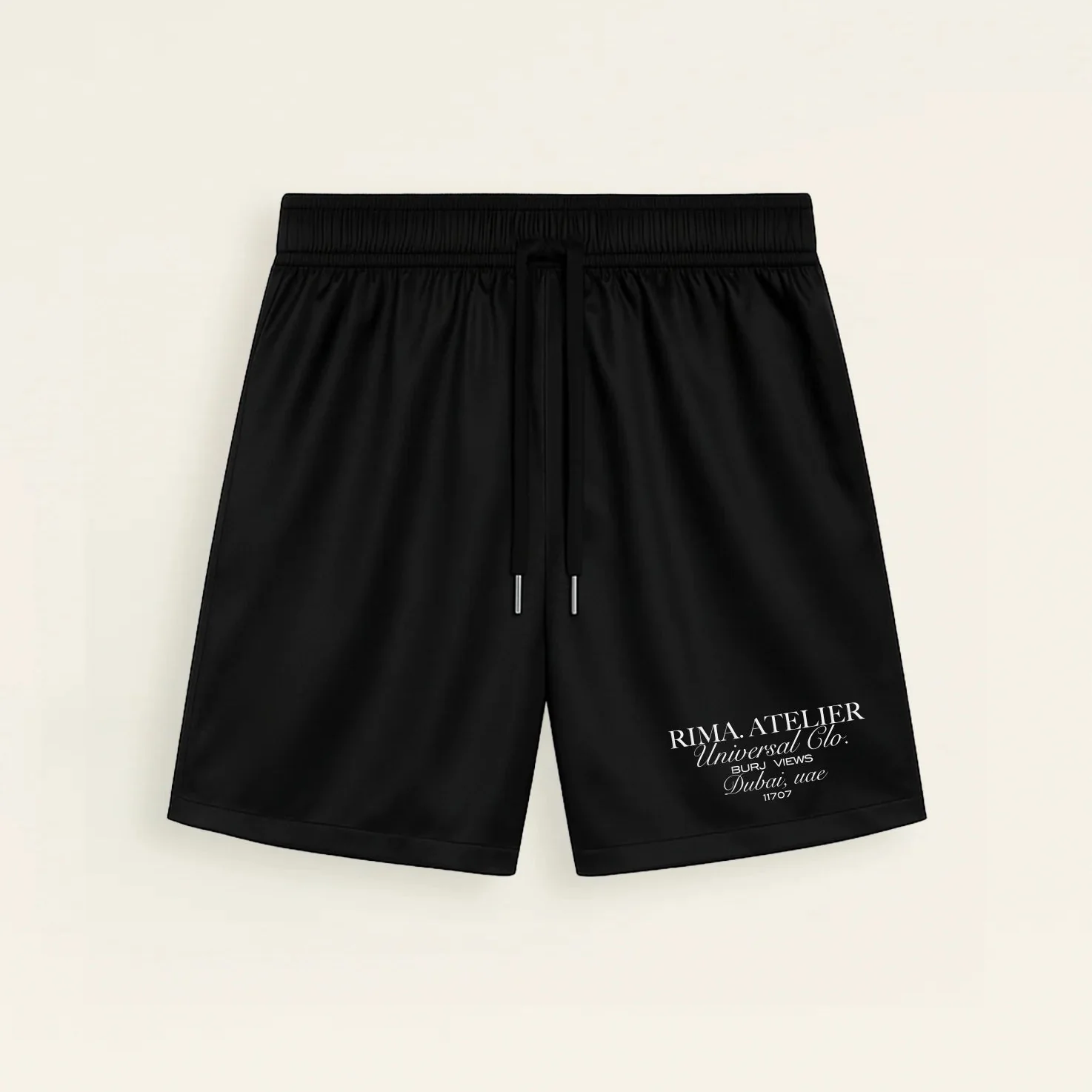 RIMA - SATIN SHORTS - BLACK