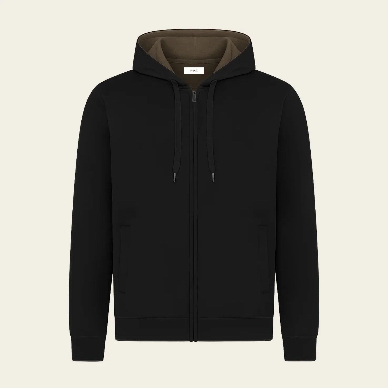 RIMA - WEEKEND ZIPPER VEST - BLACK