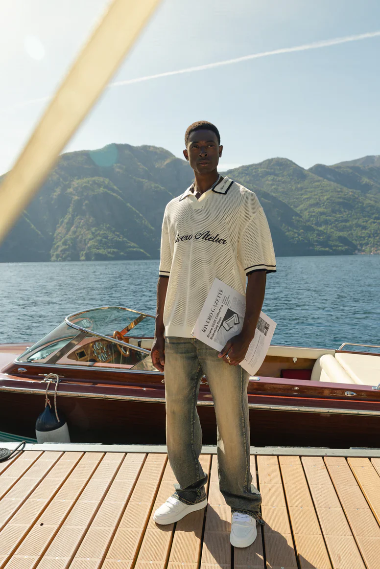 RIVERO - ATELIER COURT MESH POLO - Image 5