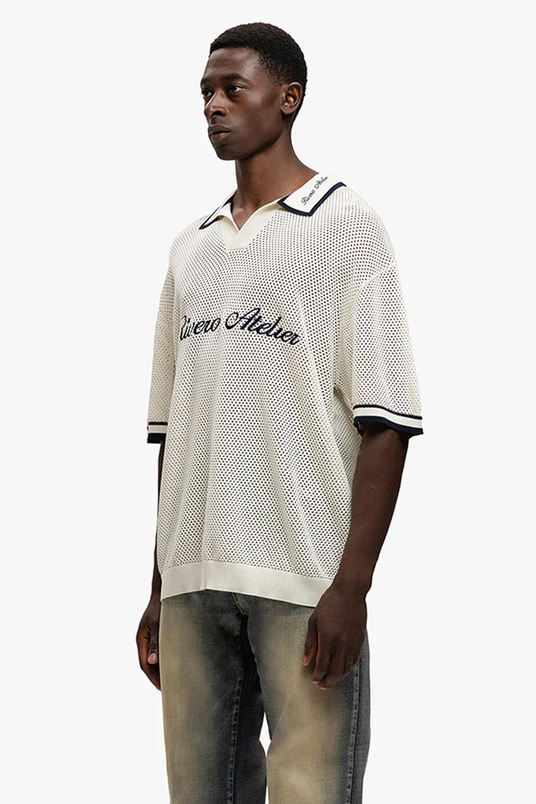 RIVERO - ATELIER COURT MESH POLO - Image 6