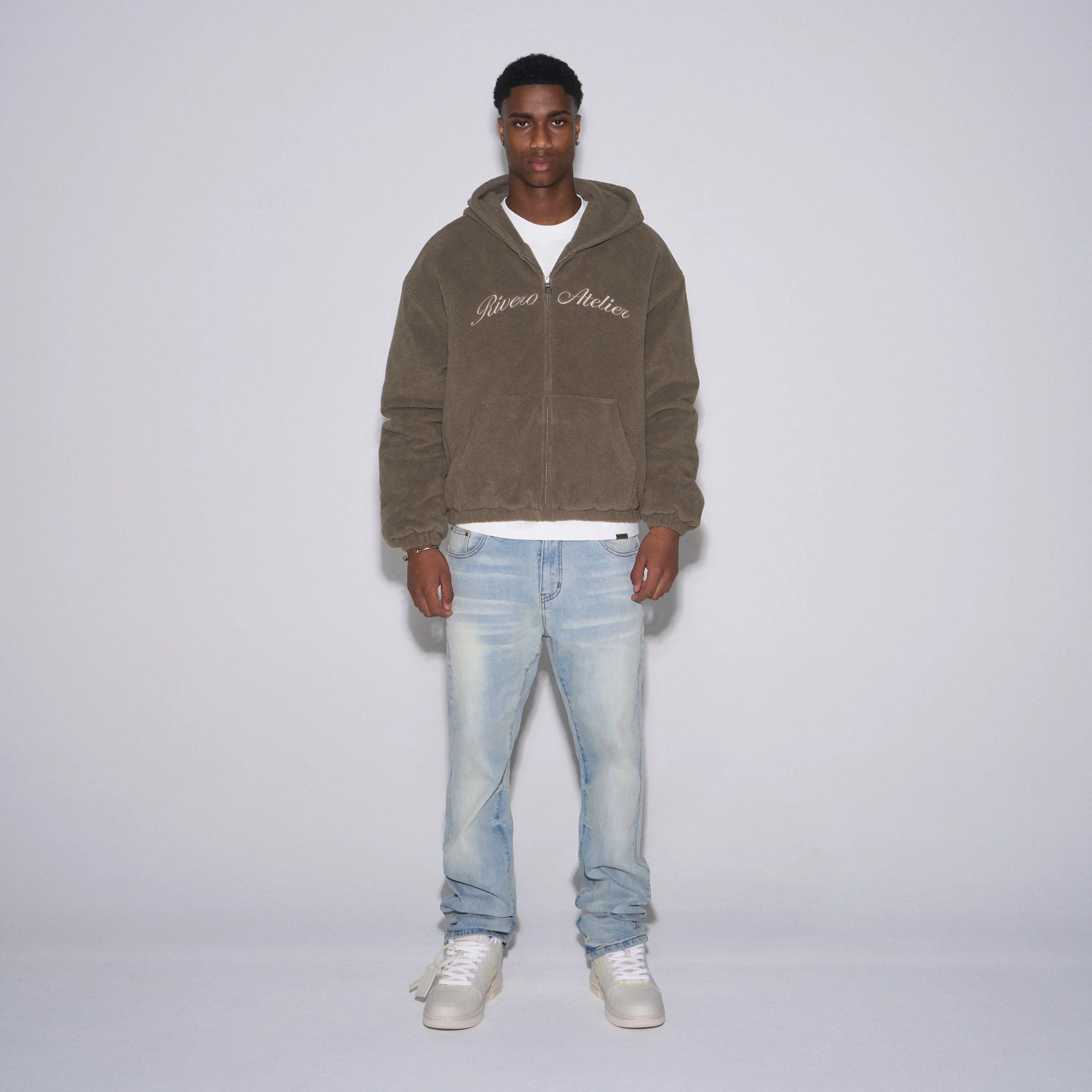 RIVERO - ATELIER COZY TEDDY ZIP HOODIE - Image 3
