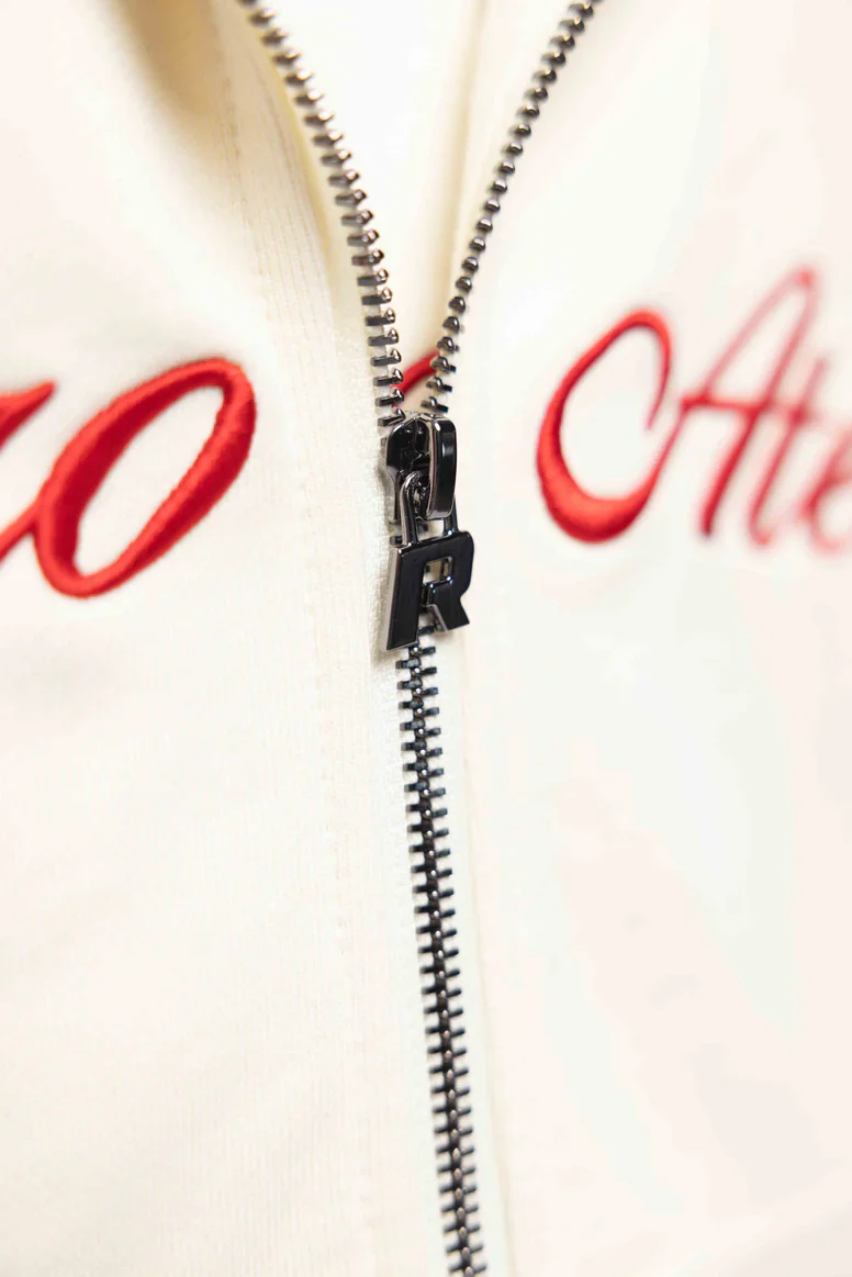RIVERO - ATELIER RETRO DOUBLE ZIP HOODIE OFF WHITE - Image 3