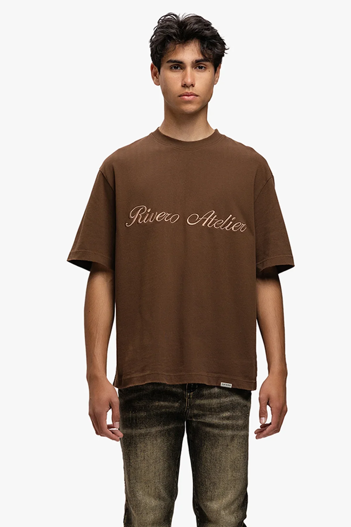 RIVERO - ATELIER RETRO T-SHIRT BROWN