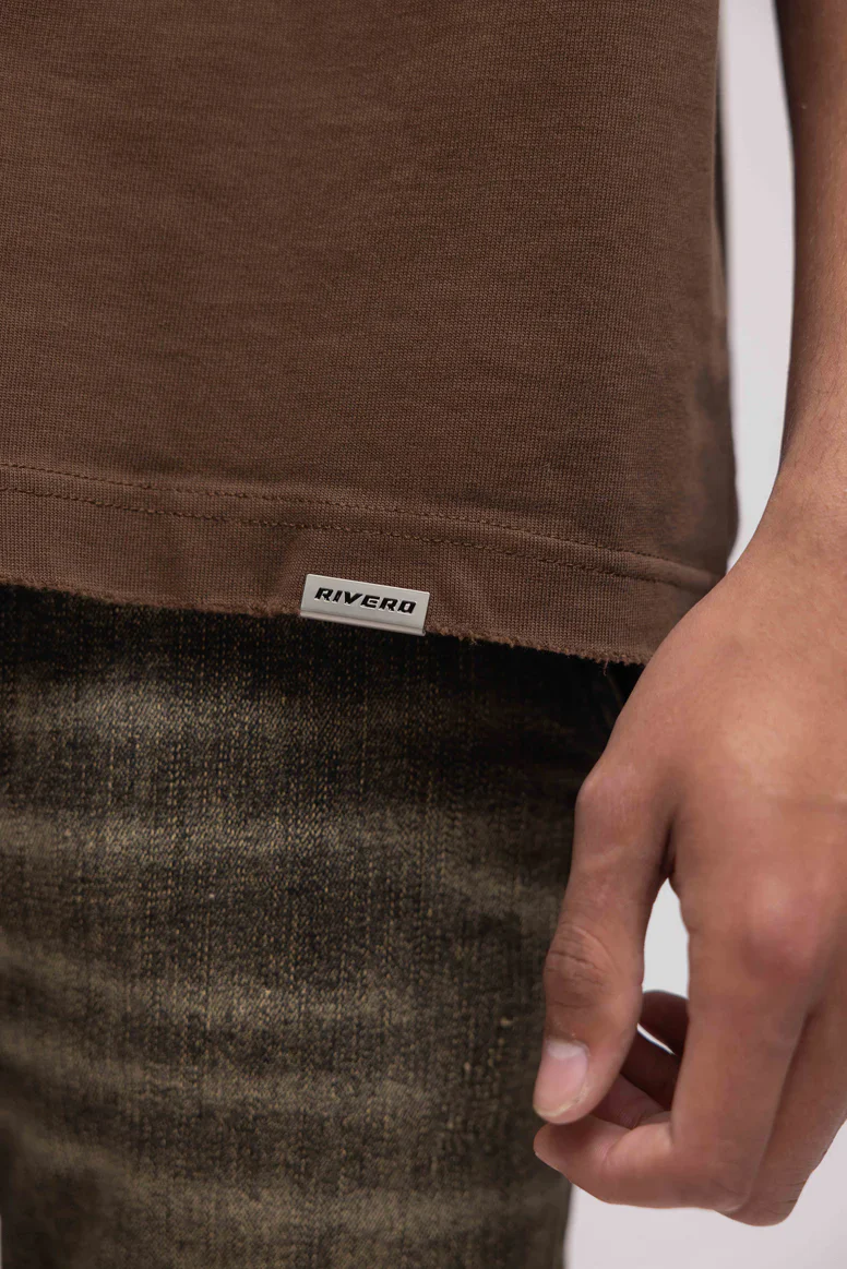 RIVERO - ATELIER RETRO T-SHIRT BROWN - Image 3