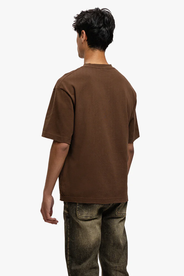 RIVERO - ATELIER RETRO T-SHIRT BROWN - Image 4