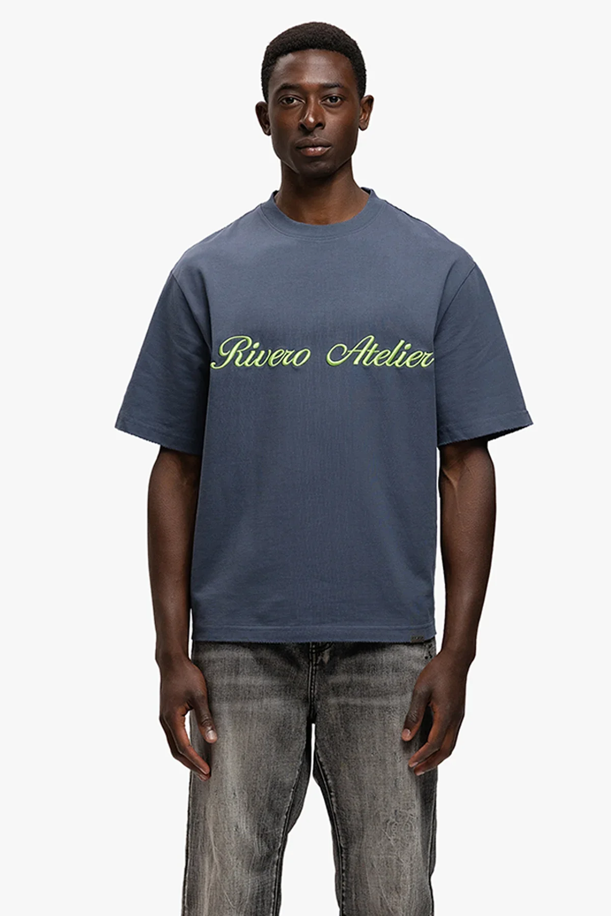 RIVERO - ATELIER RETRO T-SHIRT NAVY