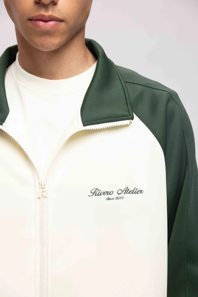RIVERO - ATELIER TRACKJACKET GREEN/OFF WHITE - Image 2