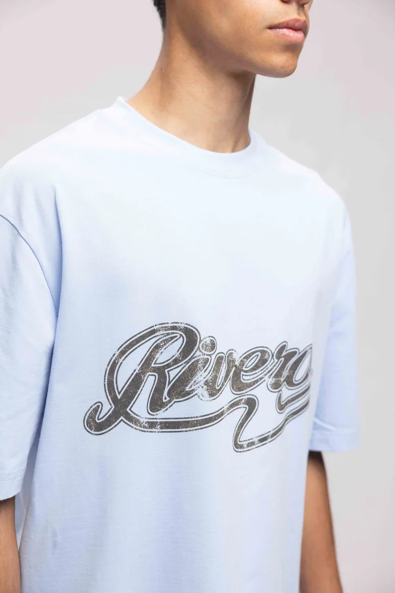 RIVERO - AZURE SCRIPT T-SHIRT - Image 4
