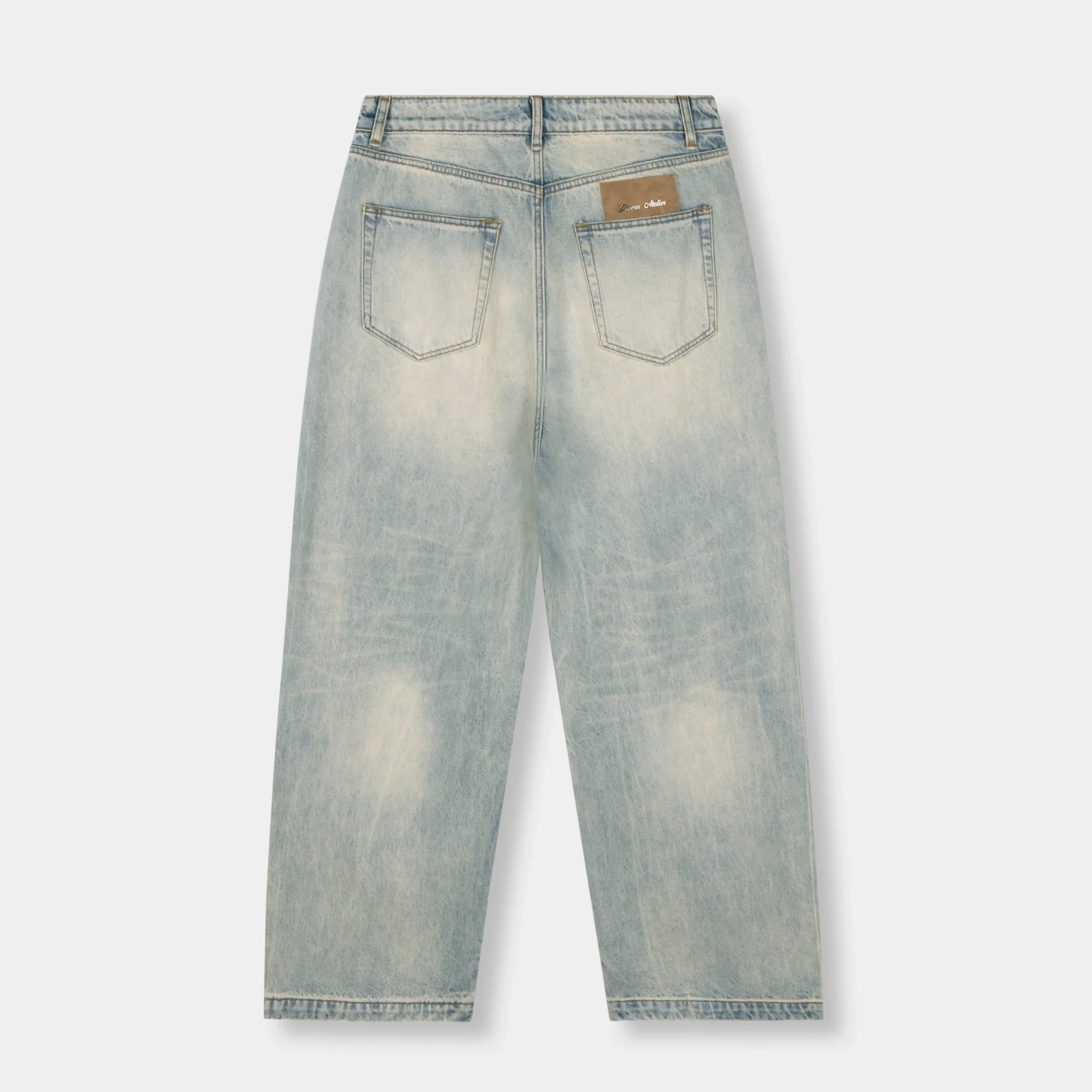 RIVERO - BAGGY MIST BLUE DENIM JEANS - Image 3