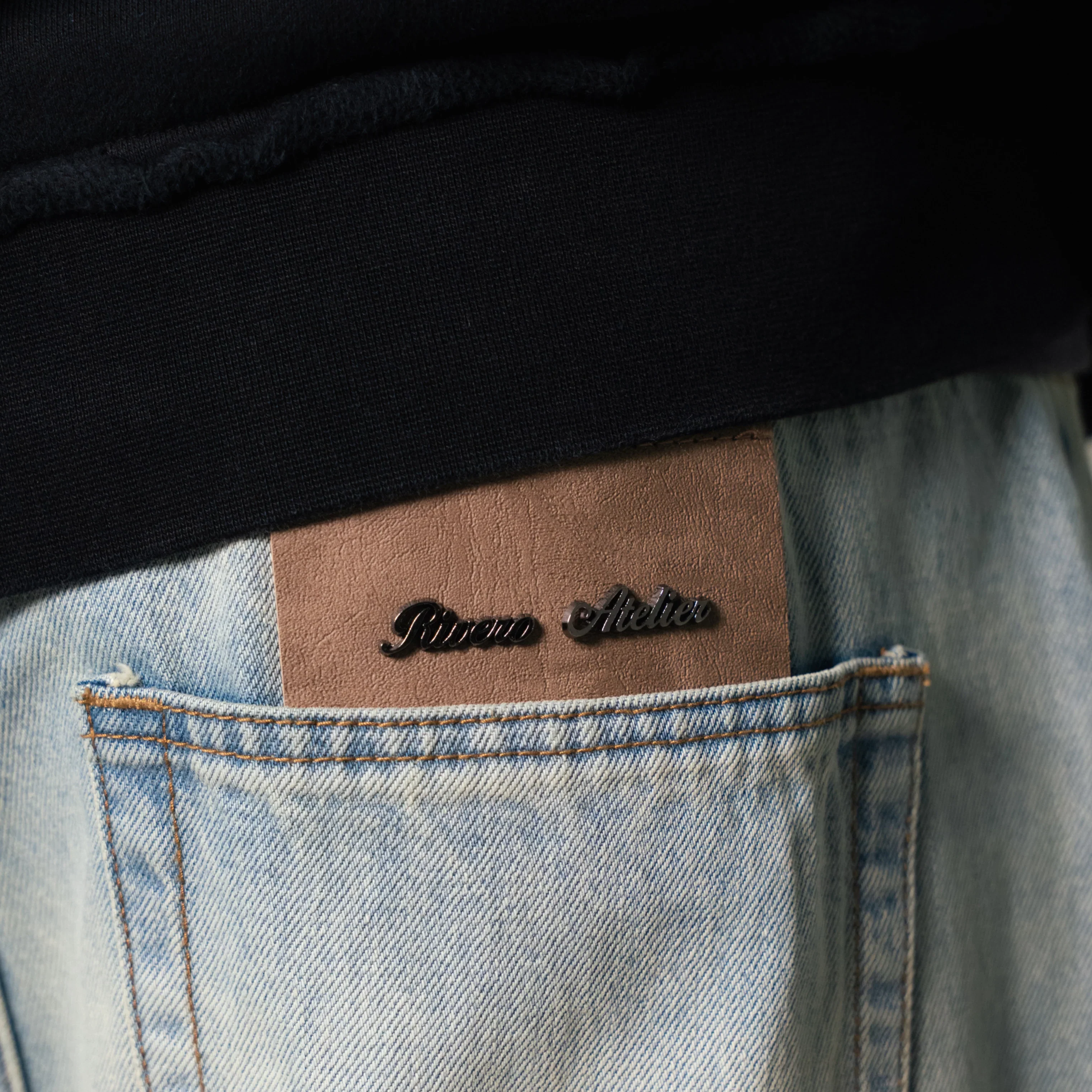RIVERO - BAGGY MIST BLUE DENIM JEANS - Image 4