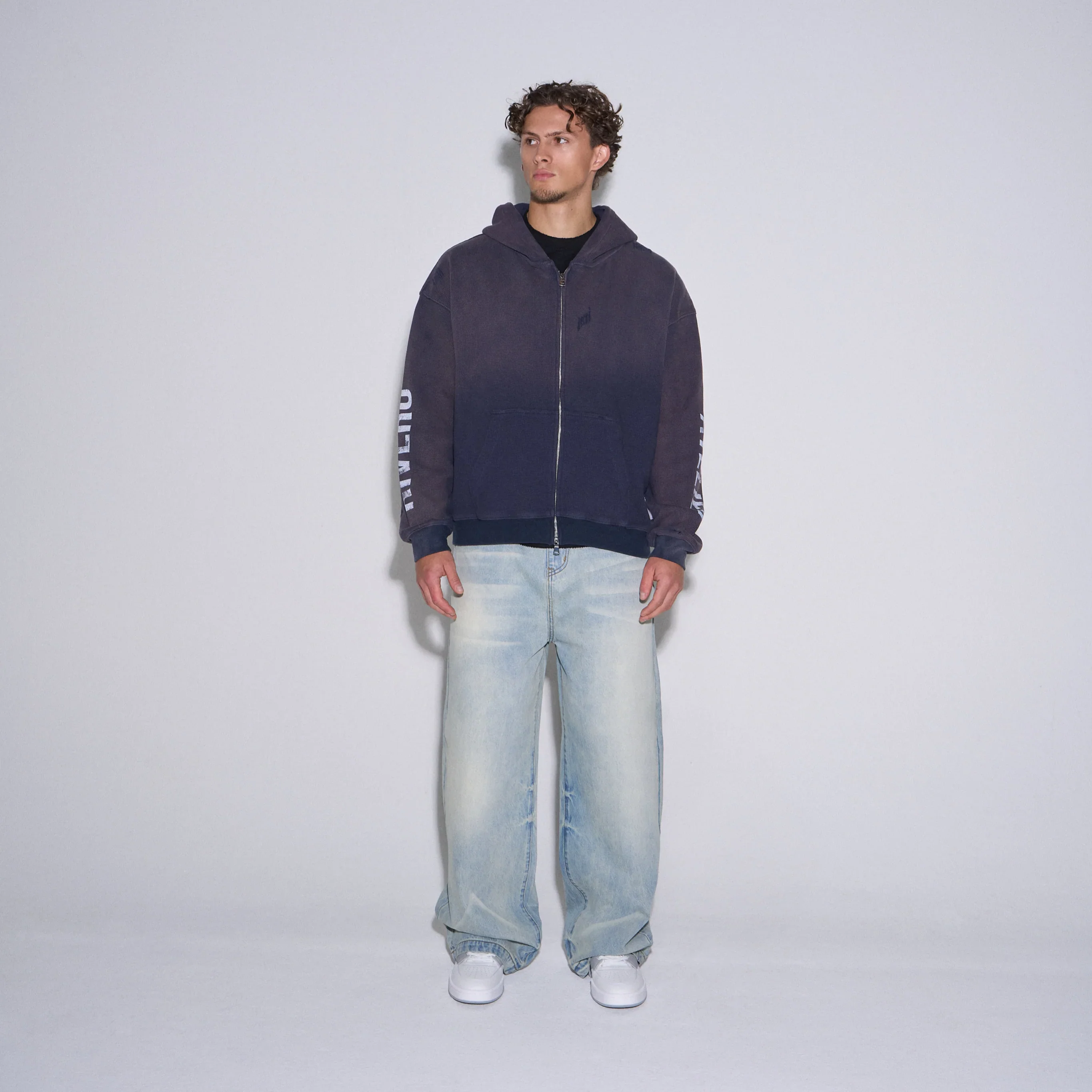 RIVERO - BAGGY MIST BLUE DENIM JEANS - Image 5