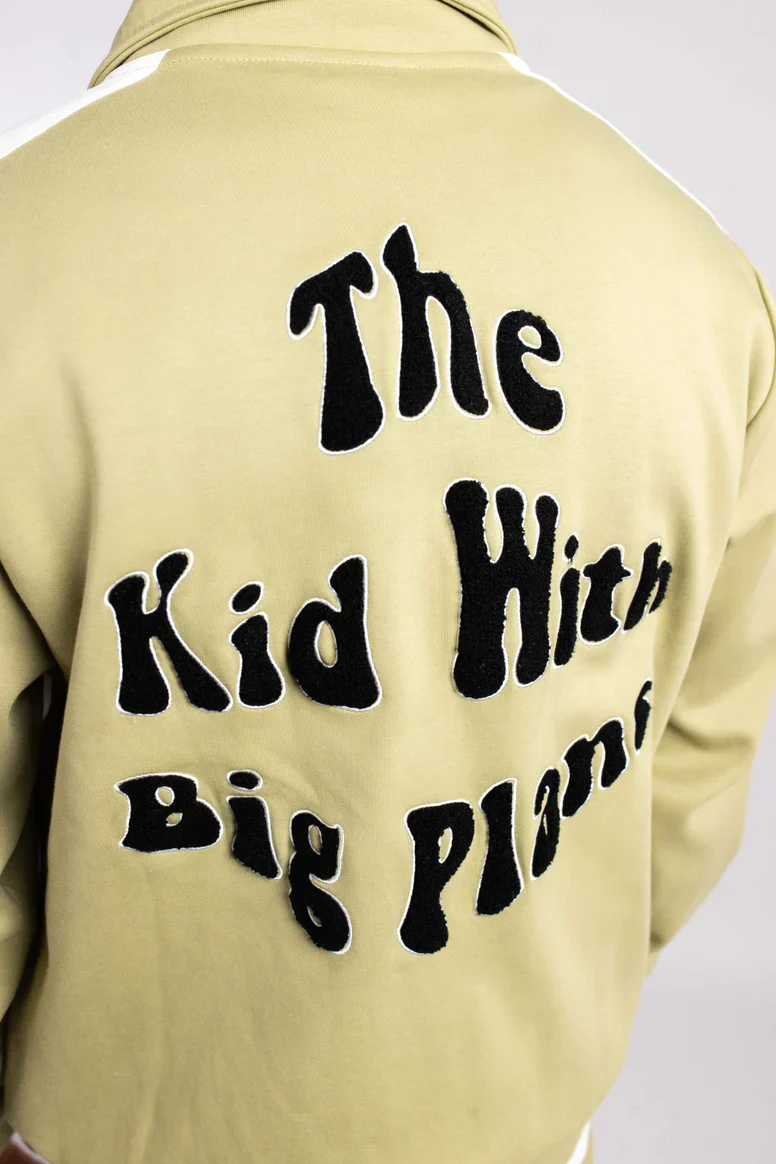 RIVERO - BIG PLANS FULL ZIP TRACK JACKET GREEN - Image 4