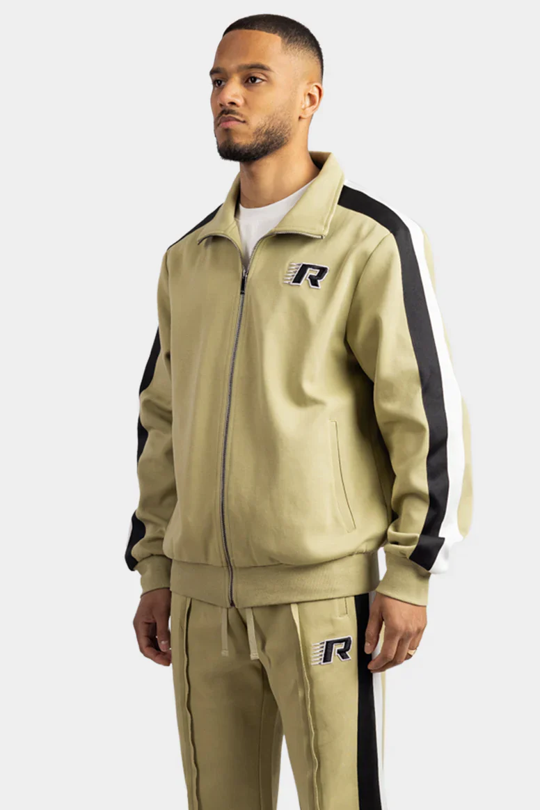 RIVERO - BIG PLANS FULL ZIP TRACK JACKET GREEN - Image 6