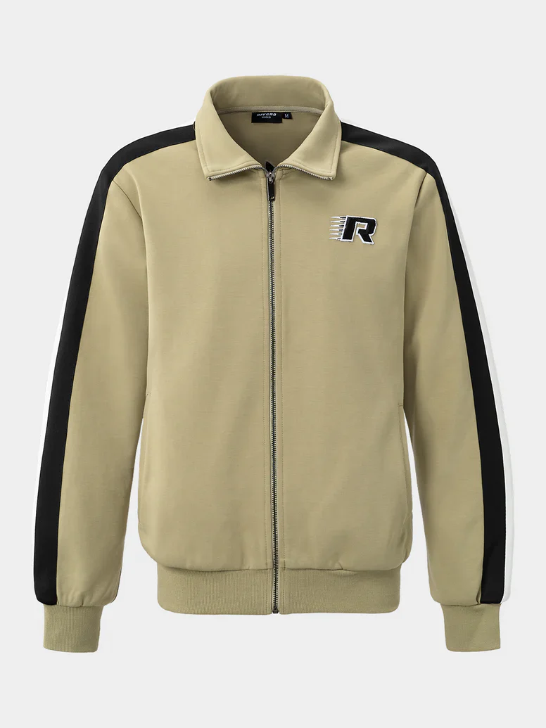 RIVERO - BIG PLANS FULL ZIP TRACK JACKET GREEN - Image 7