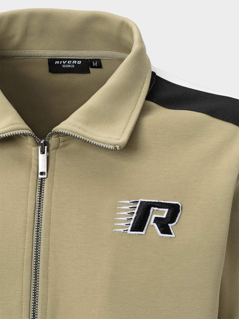 RIVERO - BIG PLANS FULL ZIP TRACK JACKET GREEN - Image 9