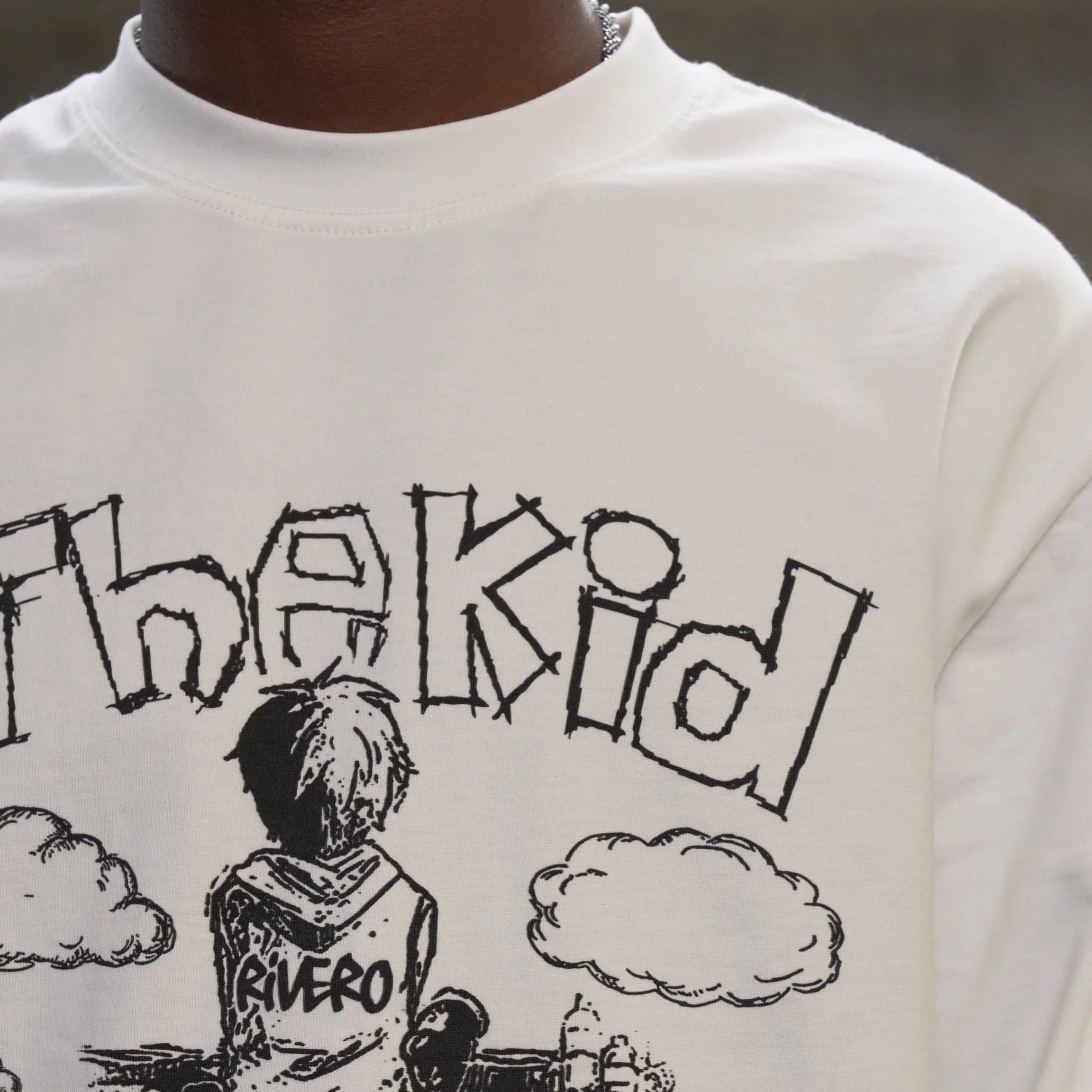 RIVERO - BIG PLANS GRAFFITI LONGSLEEVE WHITE - Image 4