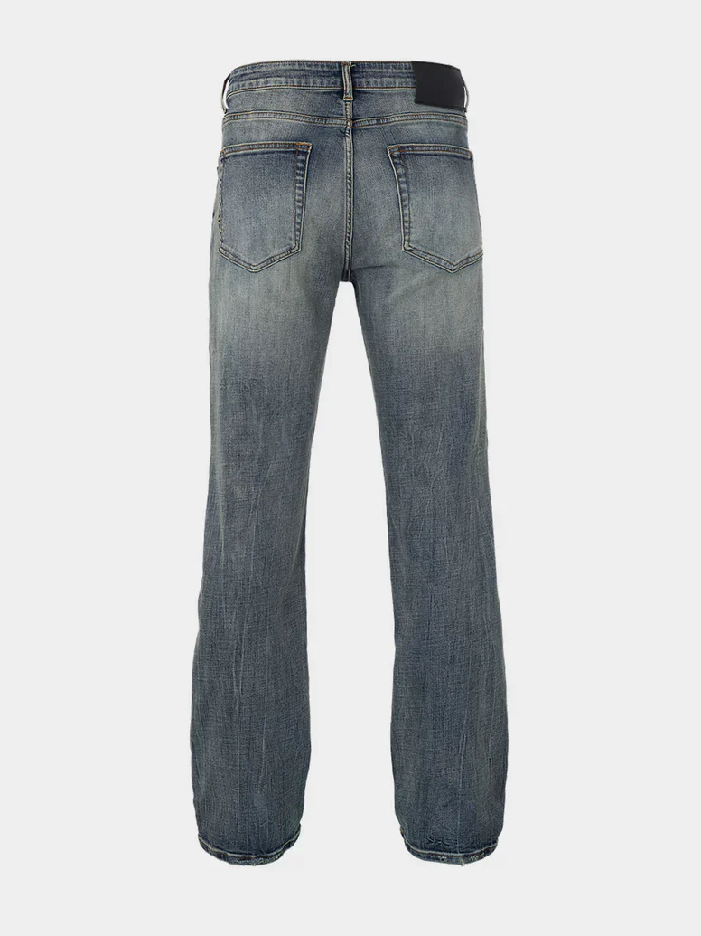 RIVERO - BLEACH WASHED DENIM JEANS - Image 6