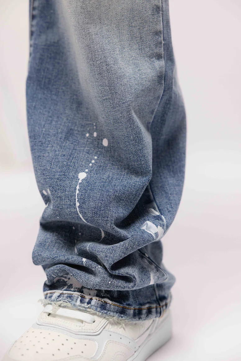 RIVERO - CANVAS WASHED DENIM JEANS - Image 4