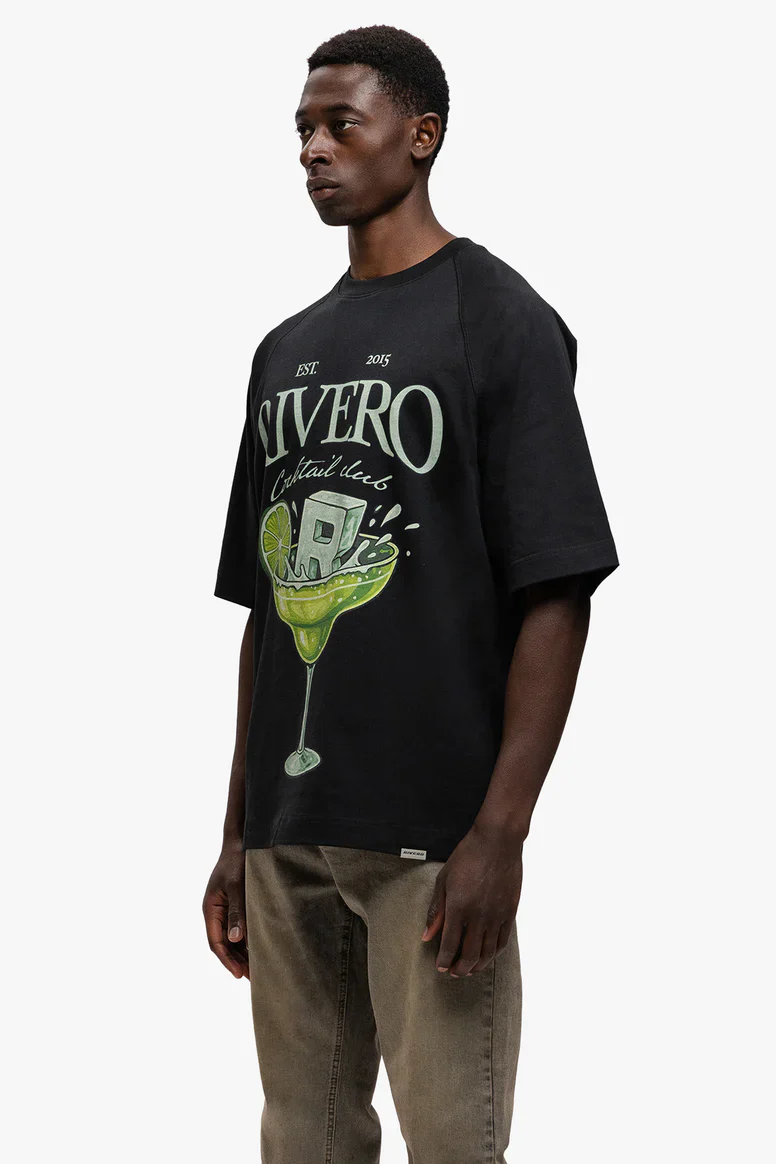 RIVERO - COCKTAIL CLUB T-SHIRT BLACK - Image 4