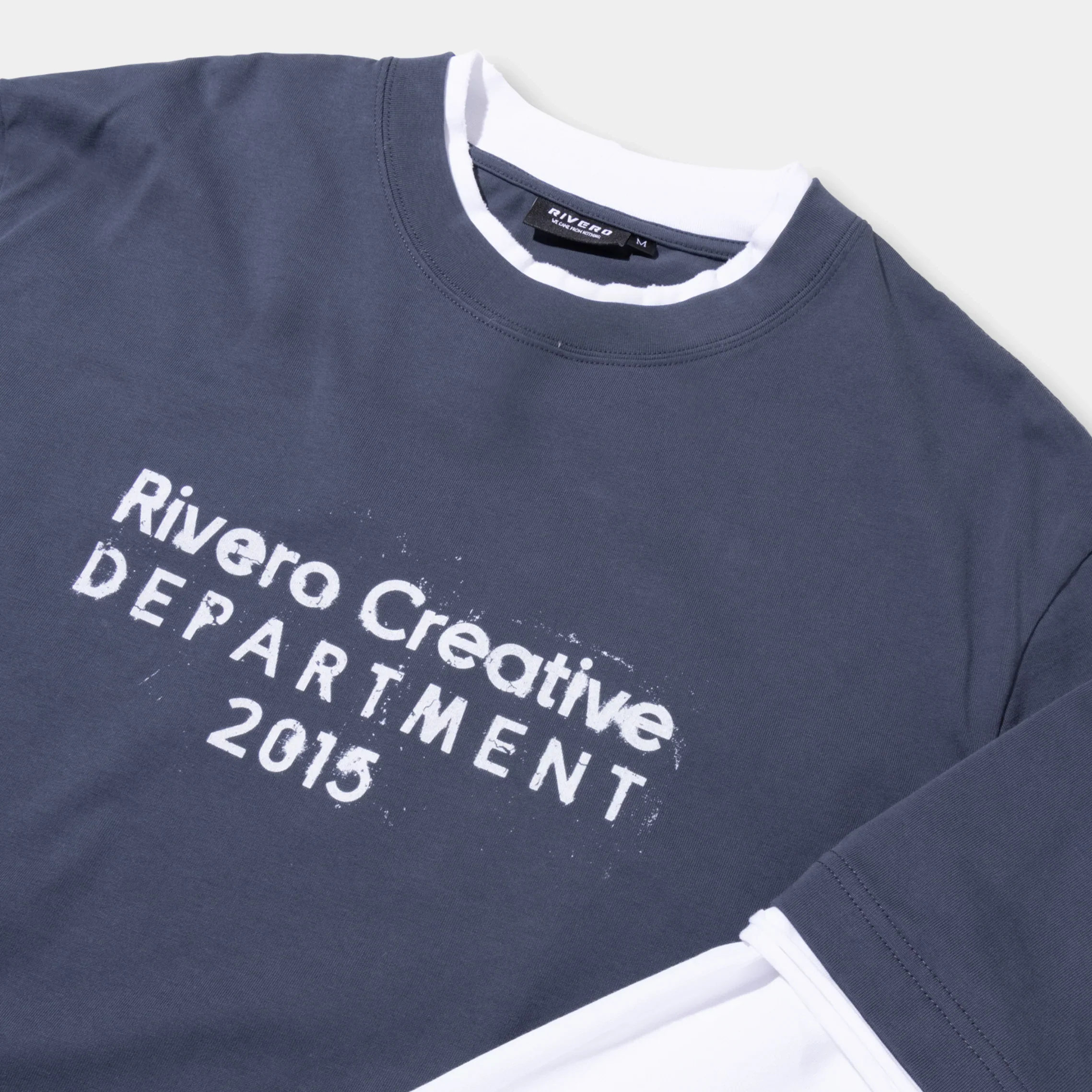 RIVERO - CREATIVE DEPARTMENT DOUBLE LAYERED TEE - Image 2