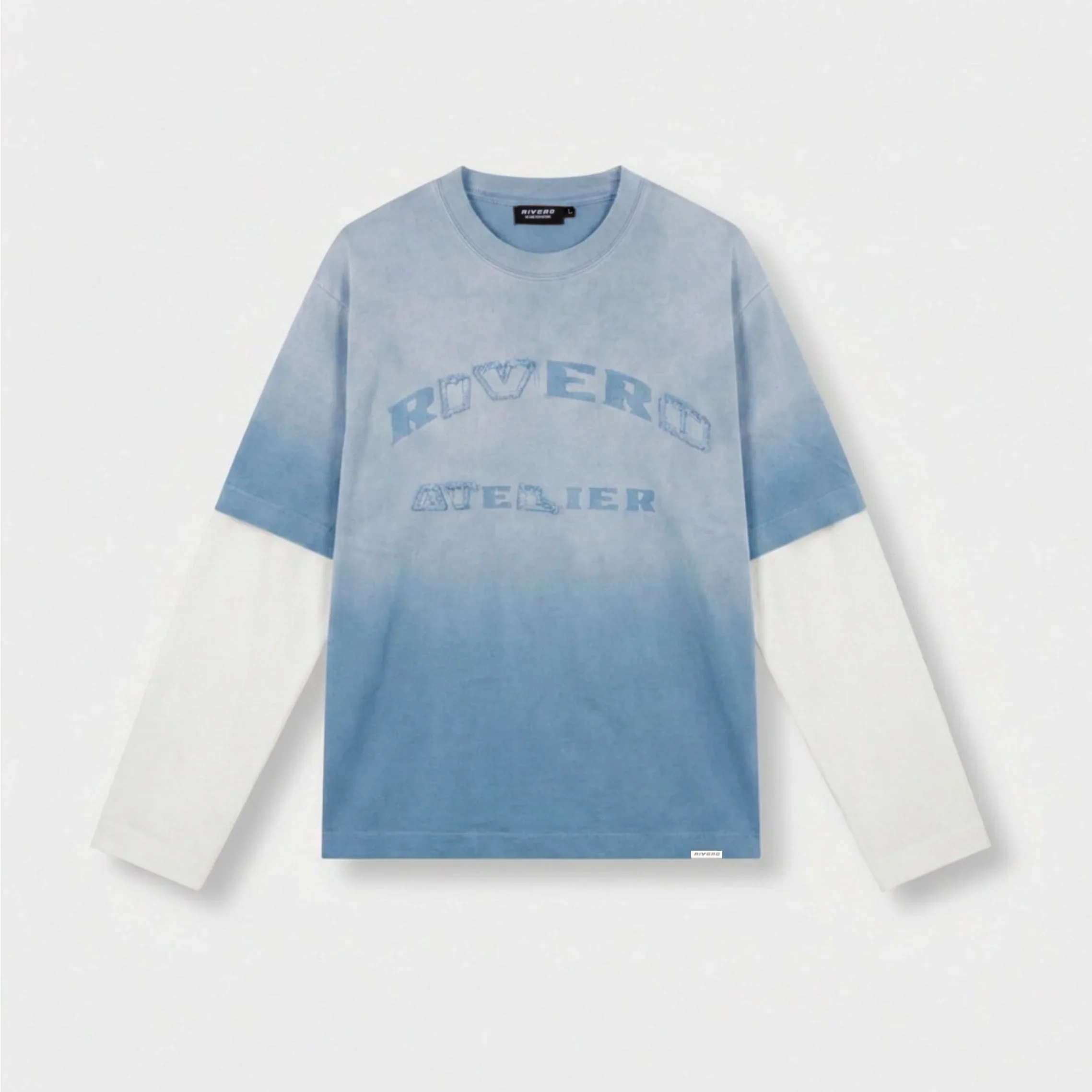 RIVERO - SKY WASHED STATEMENT DOUBLE LAYERED TEE