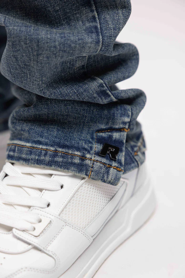RIVERO - DESTROYER BUTTONED DENIM JEANS - Image 2