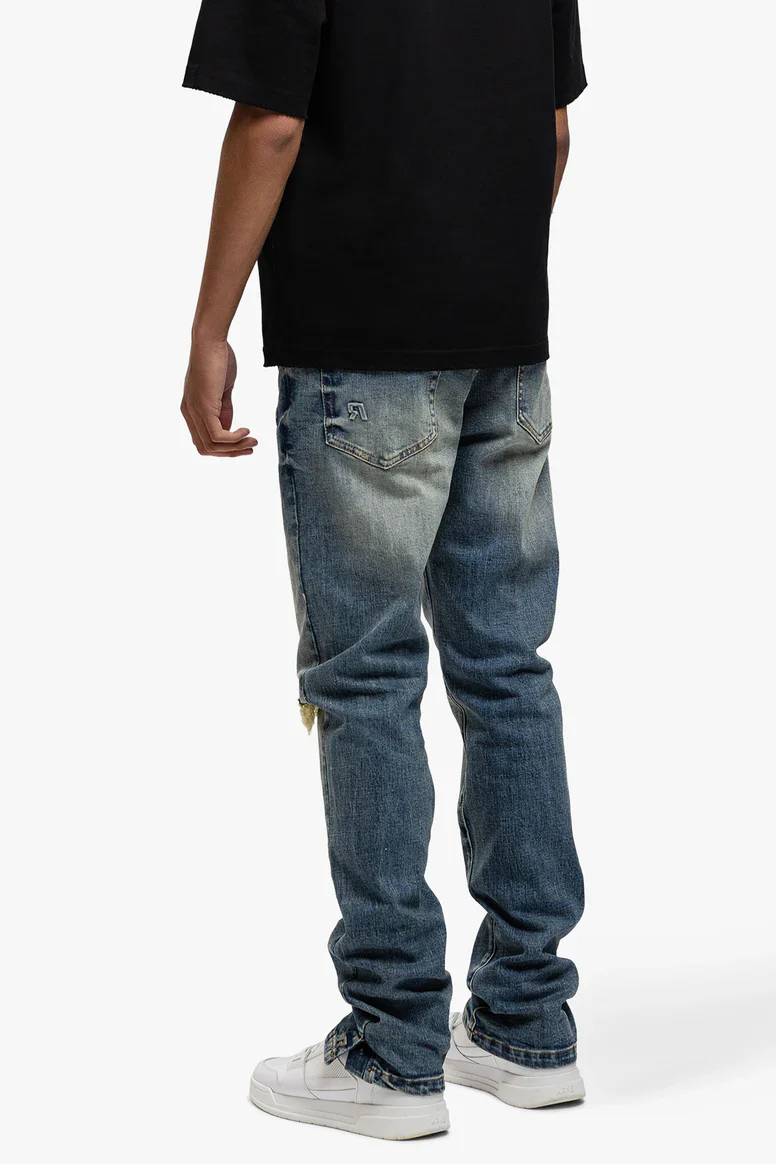 RIVERO - DESTROYER BUTTONED DENIM JEANS - Image 5