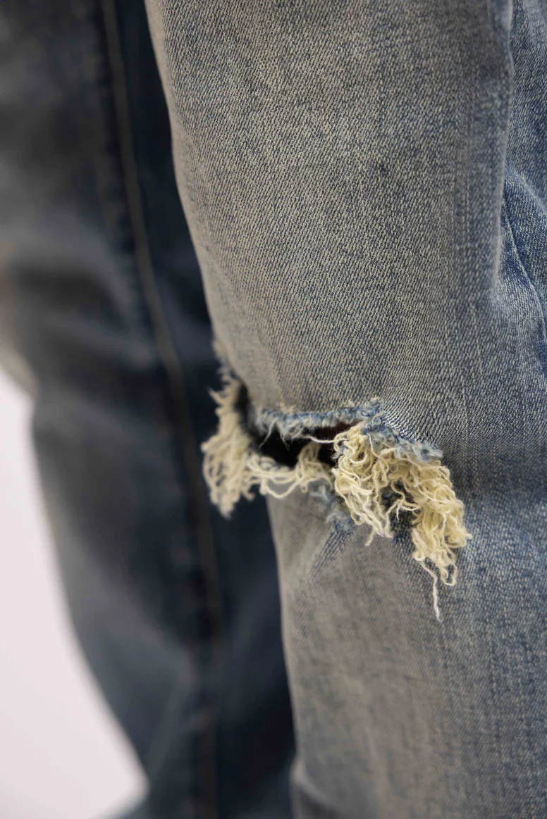 RIVERO - DESTROYER BUTTONED DENIM JEANS - Image 6