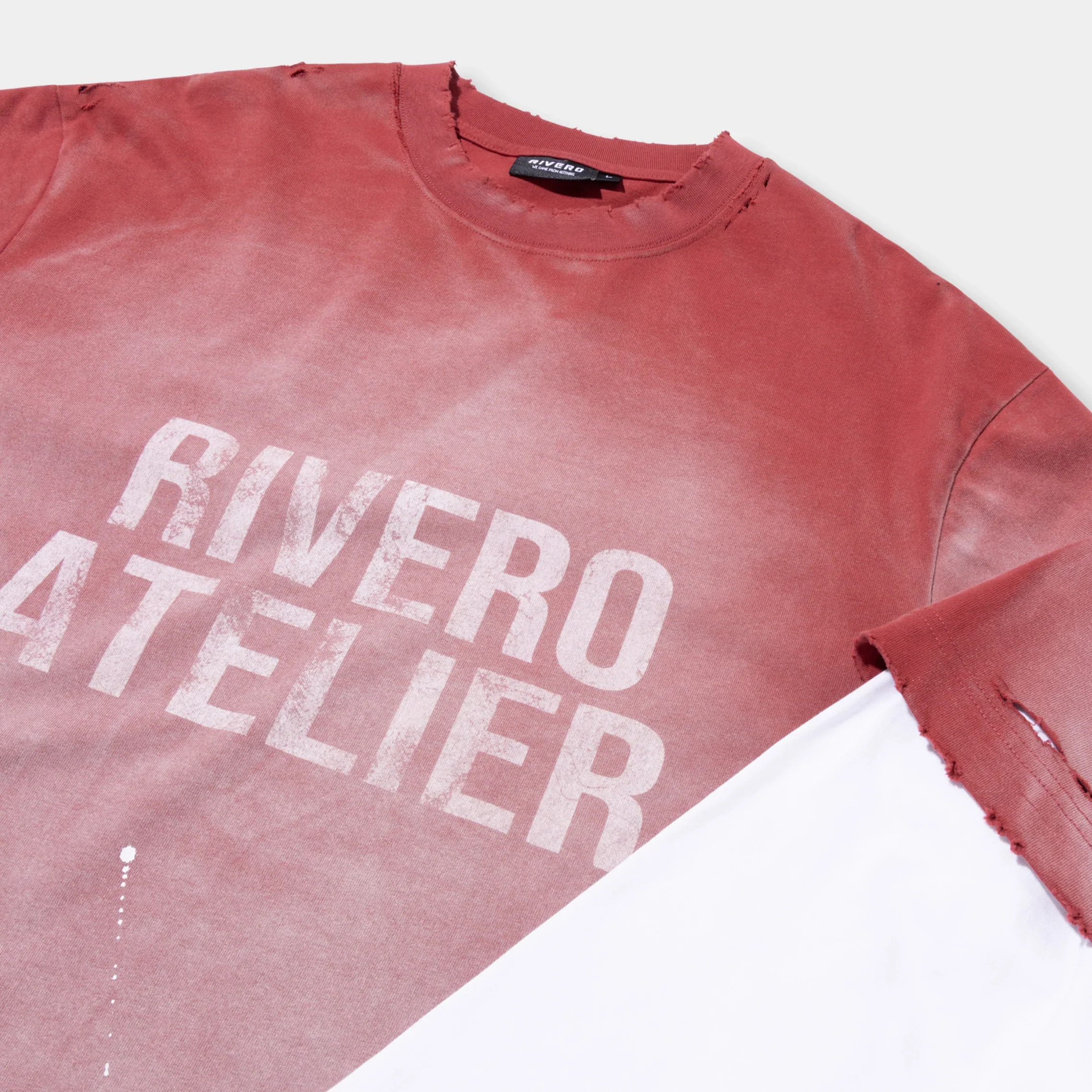 RIVERO - FADE ARTIFACT DOUBLE LAYERED TEE - Image 3