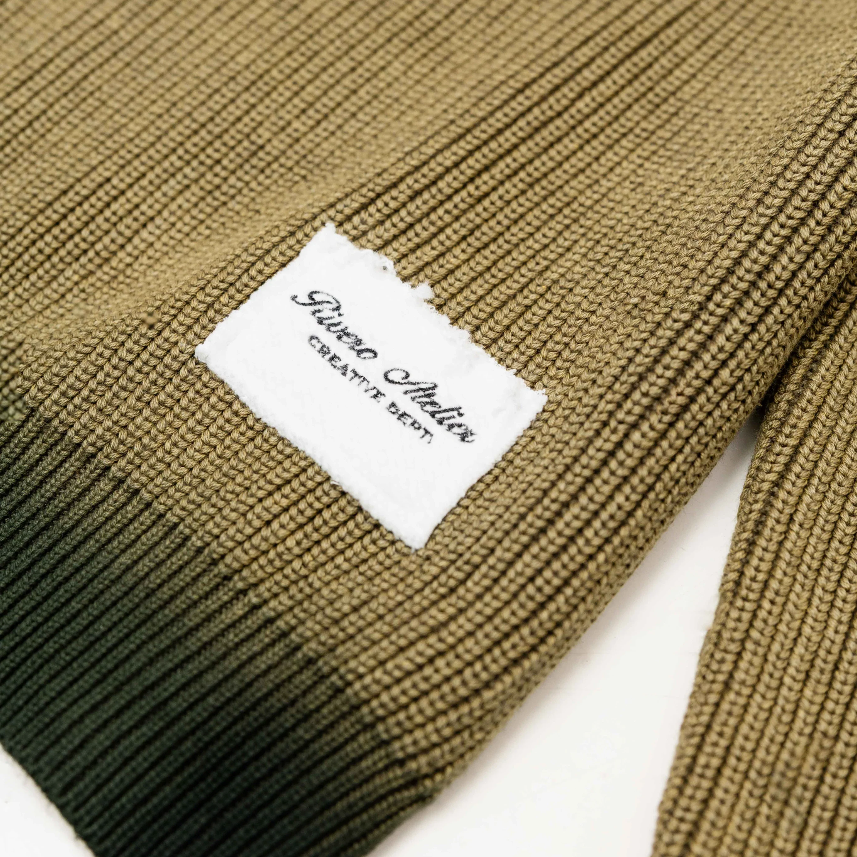 RIVERO - FADED KNIT SWEATER - GREEN - Image 4