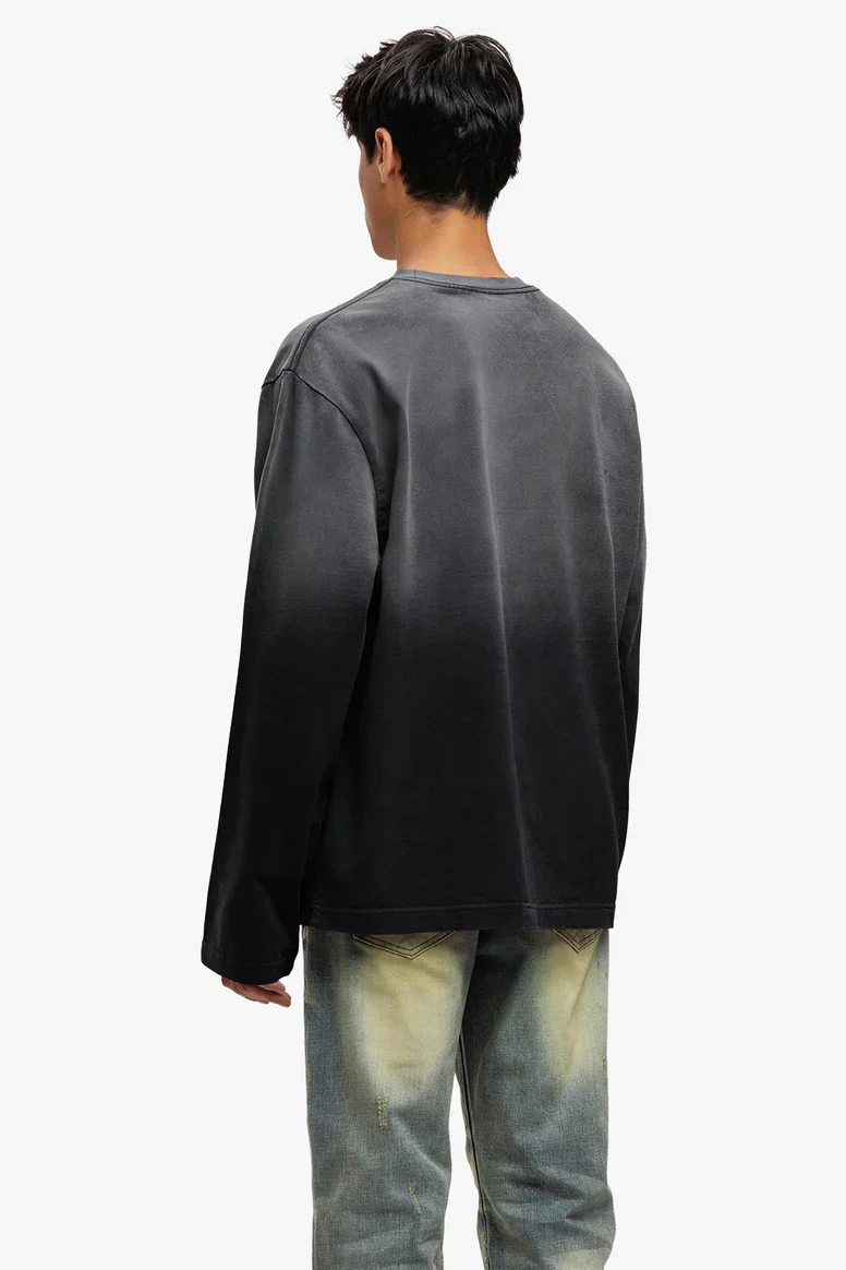 RIVERO - SHADOW WASHED STATEMENT LONGSLEEVE TEE - Image 2
