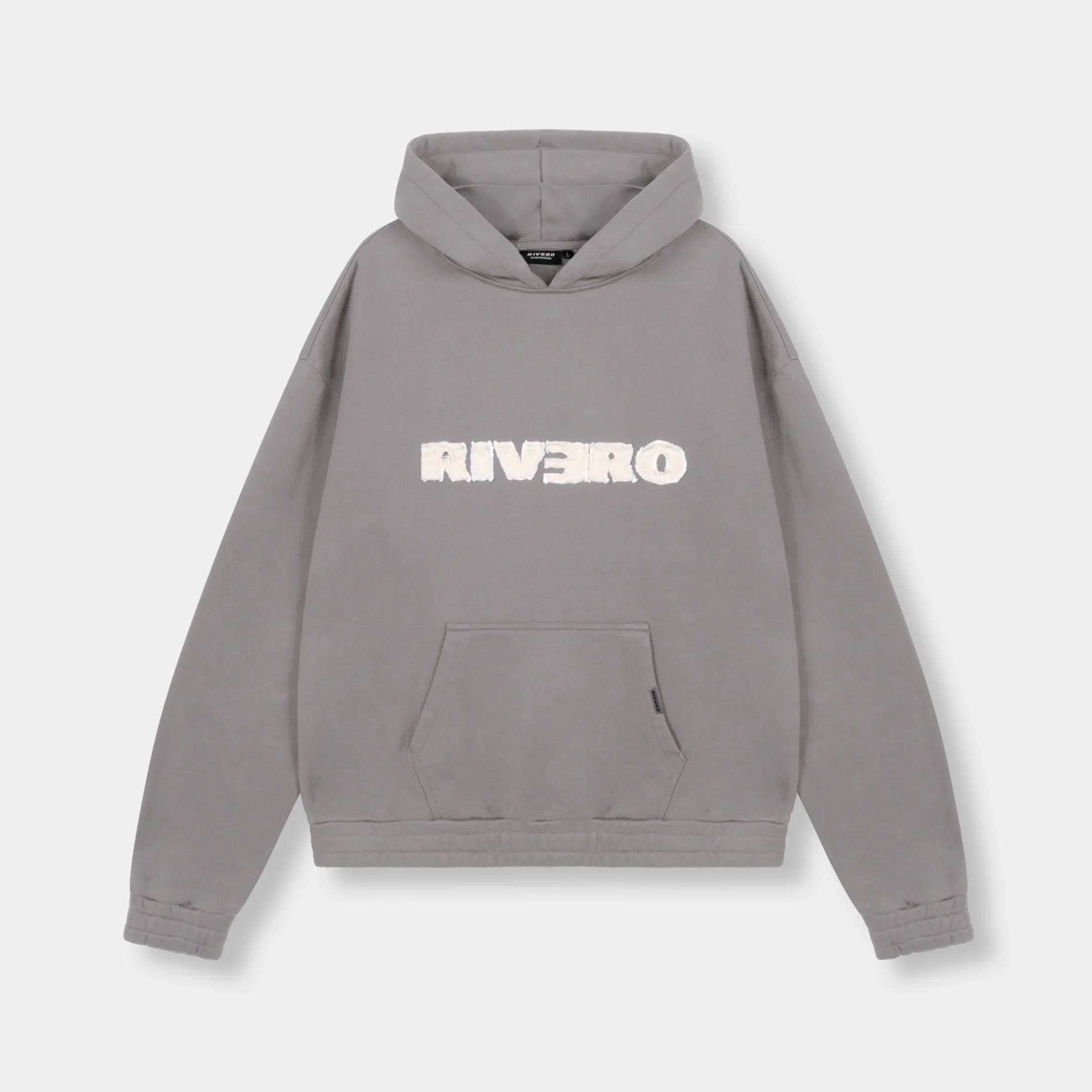 RIVERO - FRAYED ECHO HOODIE - GREY