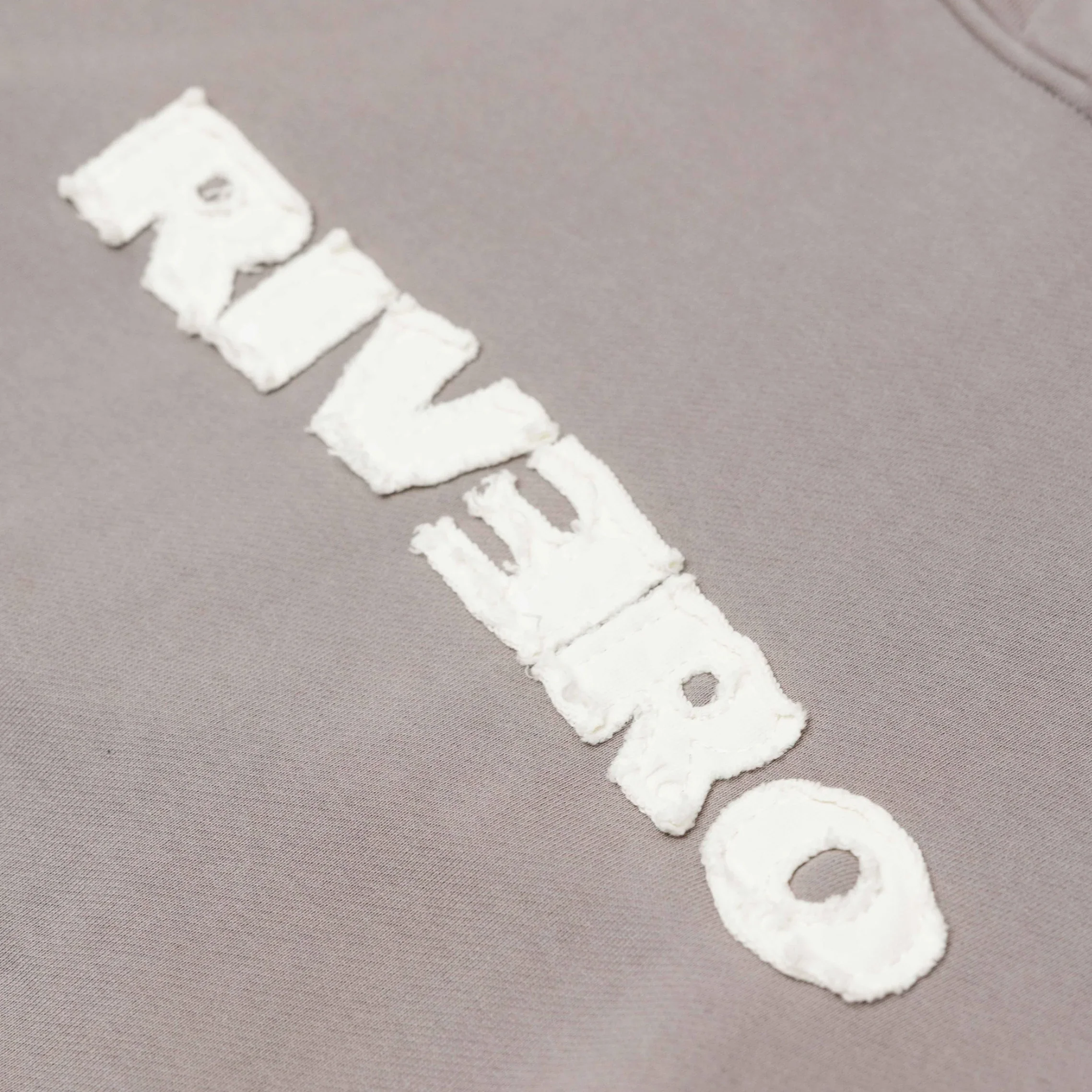 RIVERO - FRAYED ECHO HOODIE - GREY - Image 4