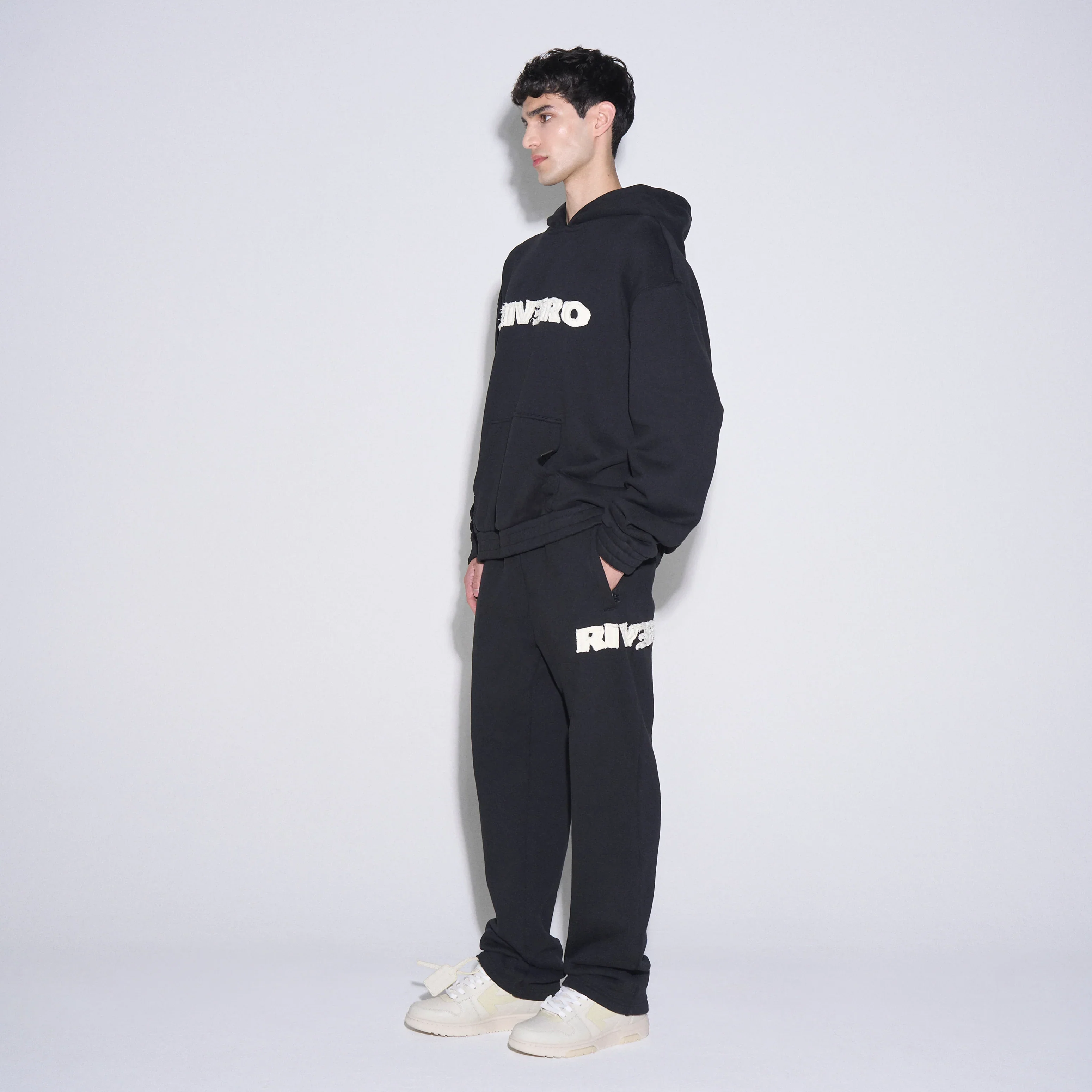 RIVERO - FRAYED ECHO JOGGER - BLACK - Image 7