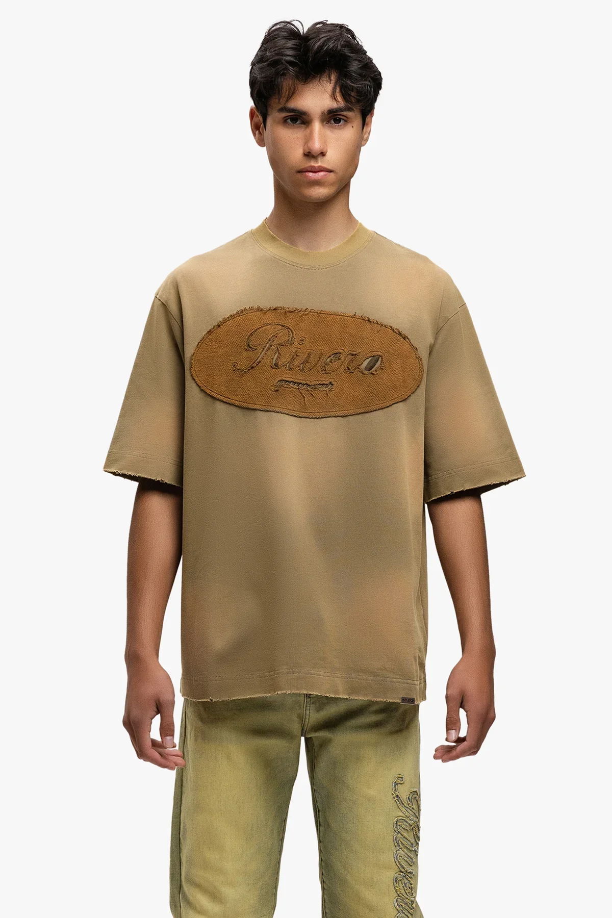 RIVERO - GARMENTS T-SHIRT WASHED BROWN