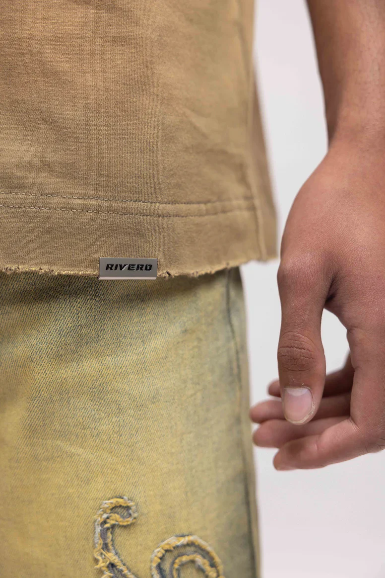 RIVERO - GARMENTS T-SHIRT WASHED BROWN - Image 3