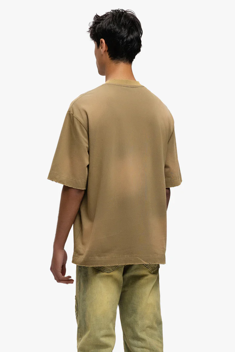 RIVERO - GARMENTS T-SHIRT WASHED BROWN - Image 5