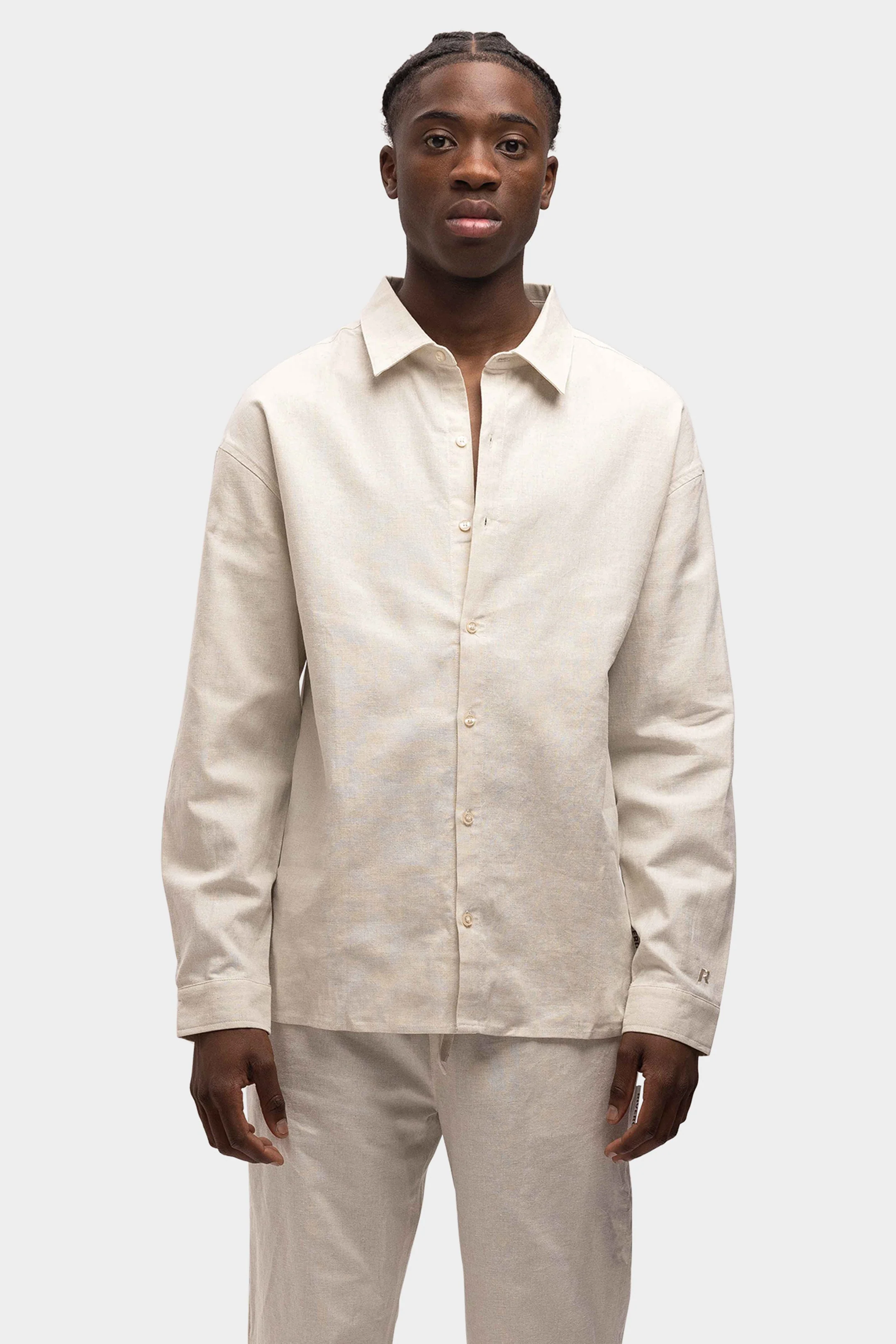 RIVERO - LINEN SHIRT SAND - Image 3