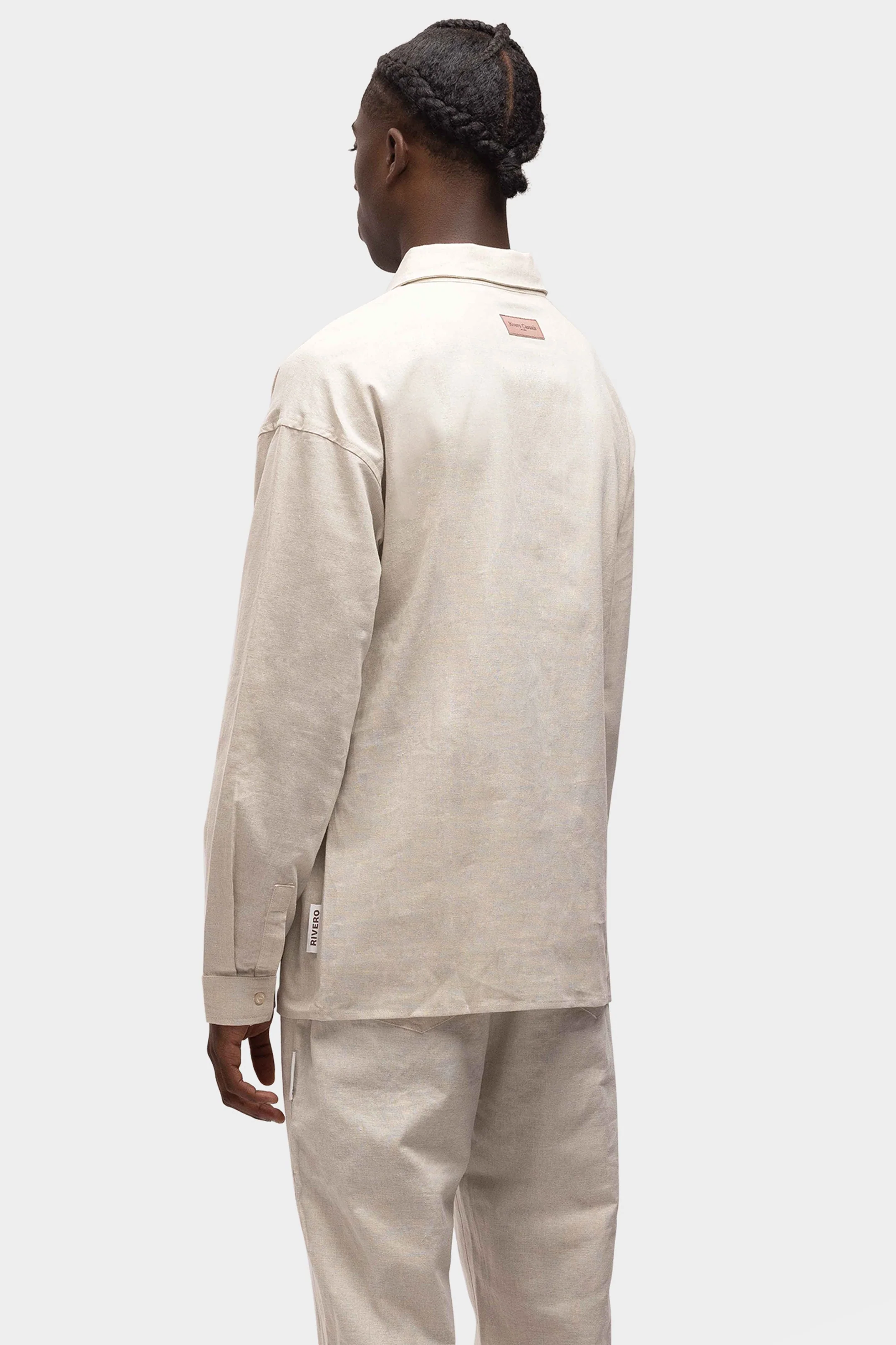 RIVERO - LINEN SHIRT SAND - Image 4