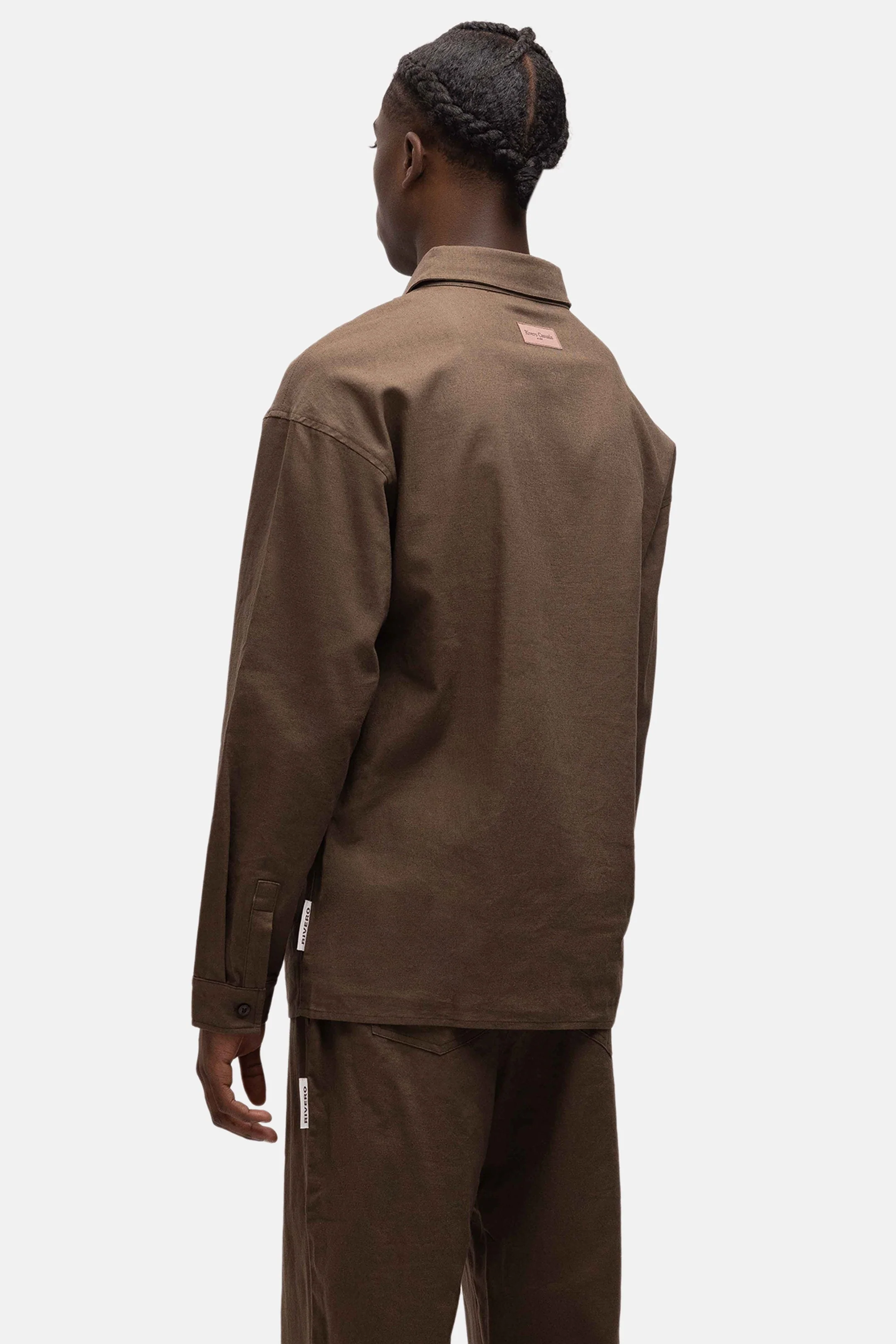 RIVERO - LINEN SHIRT BROWN - Image 4
