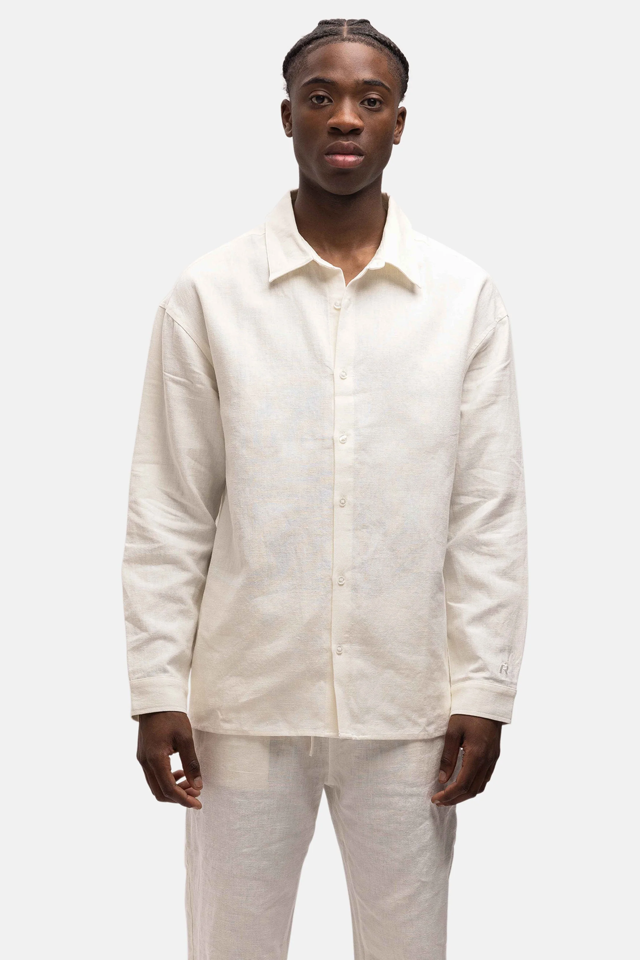 RIVERO - LINEN SHIRT WHITE - Image 3