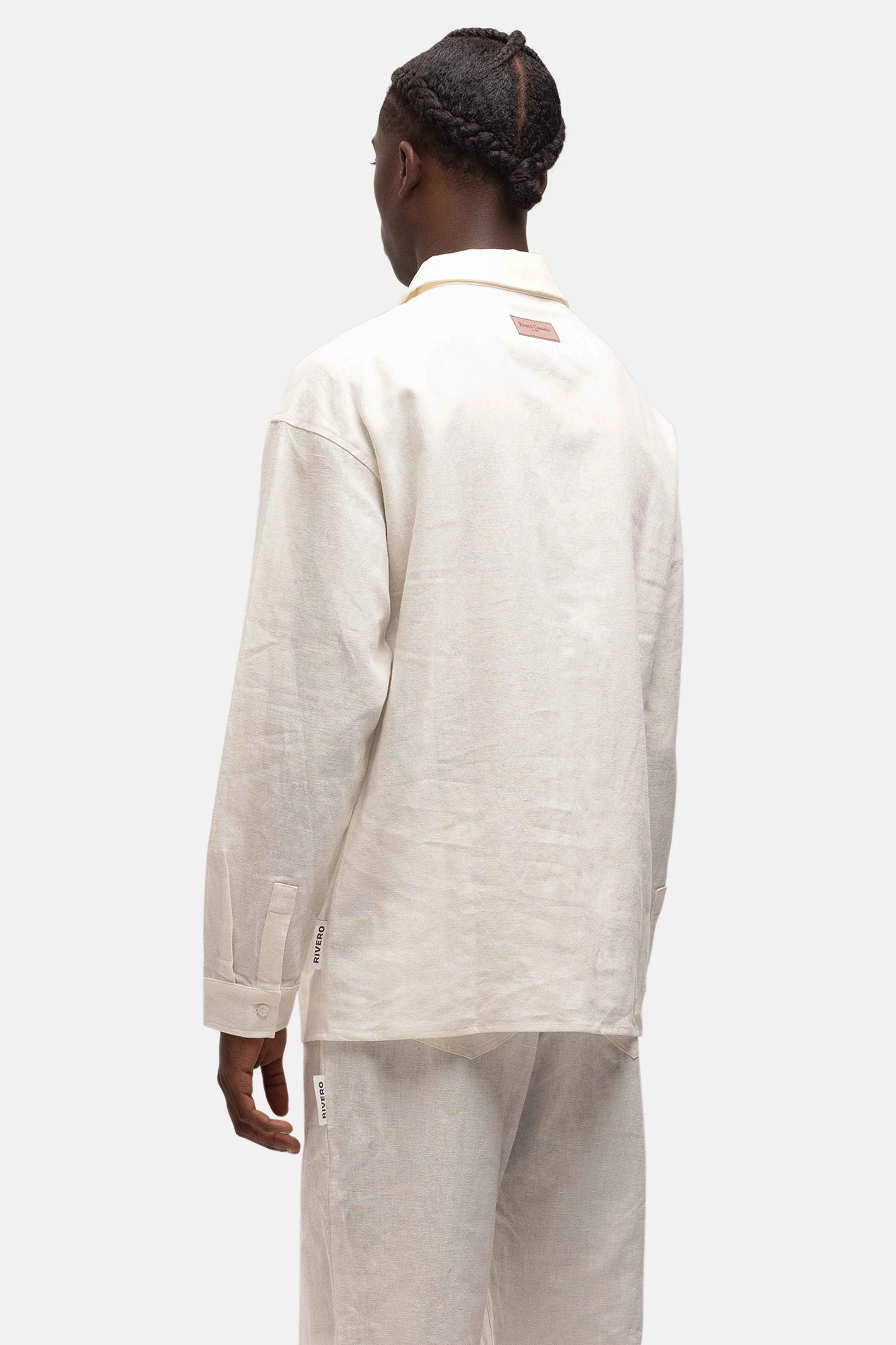RIVERO - LINEN SHIRT WHITE - Image 4