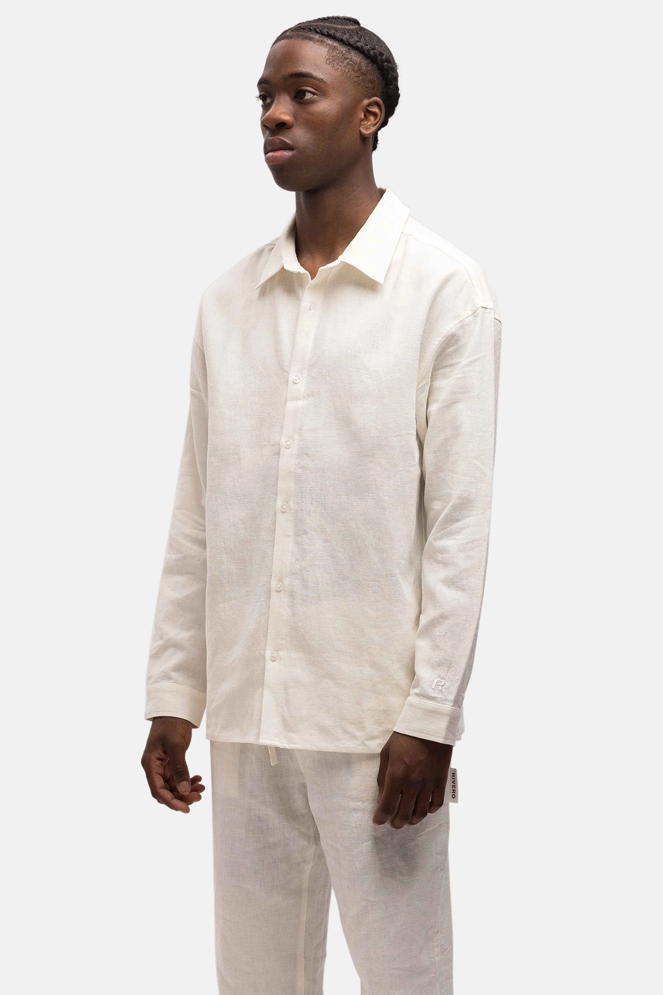 RIVERO - LINEN SHIRT WHITE - Image 6
