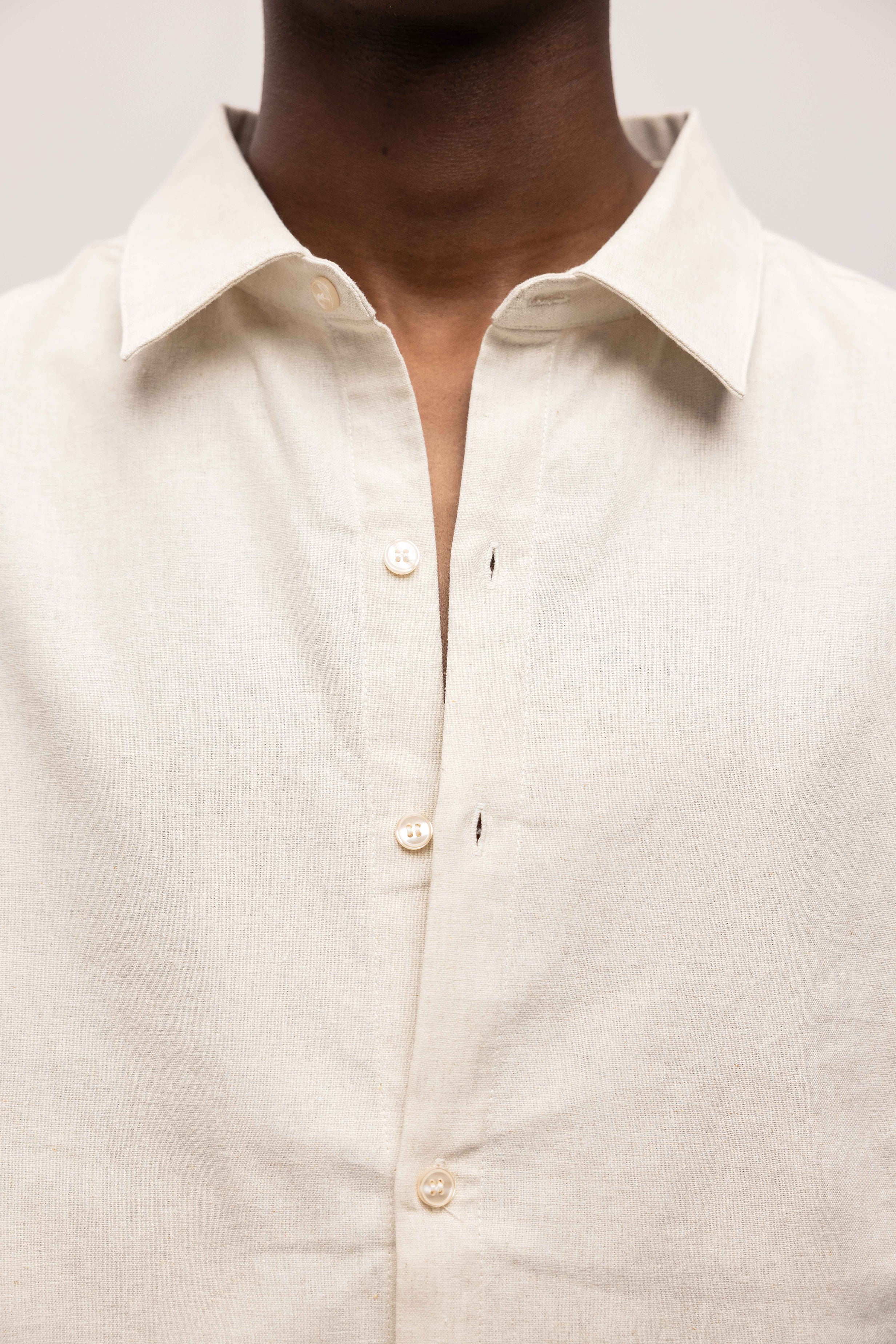 RIVERO - LINEN SHIRT WHITE - Image 7