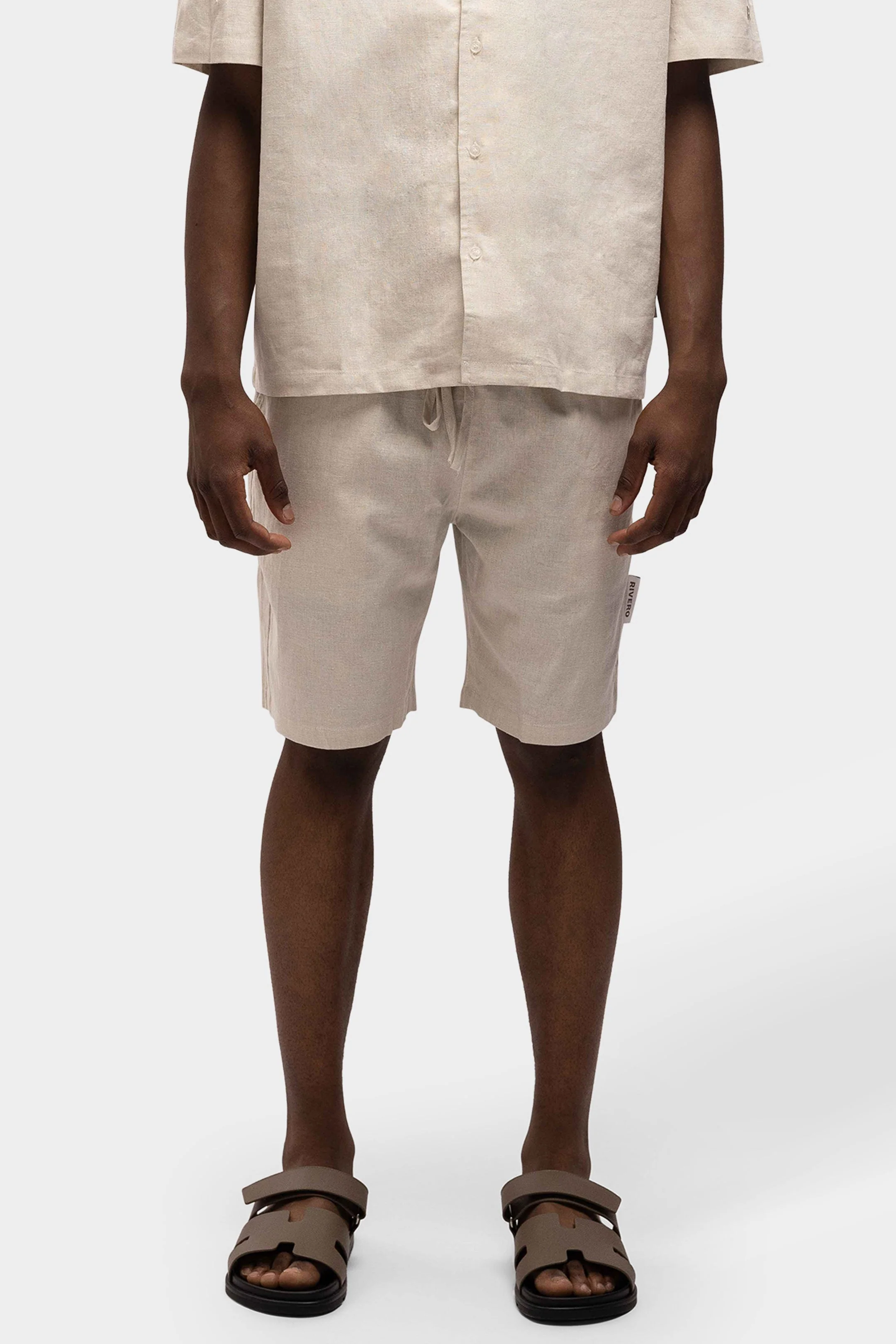 RIVERO - LINEN SHORT SAND - Image 3