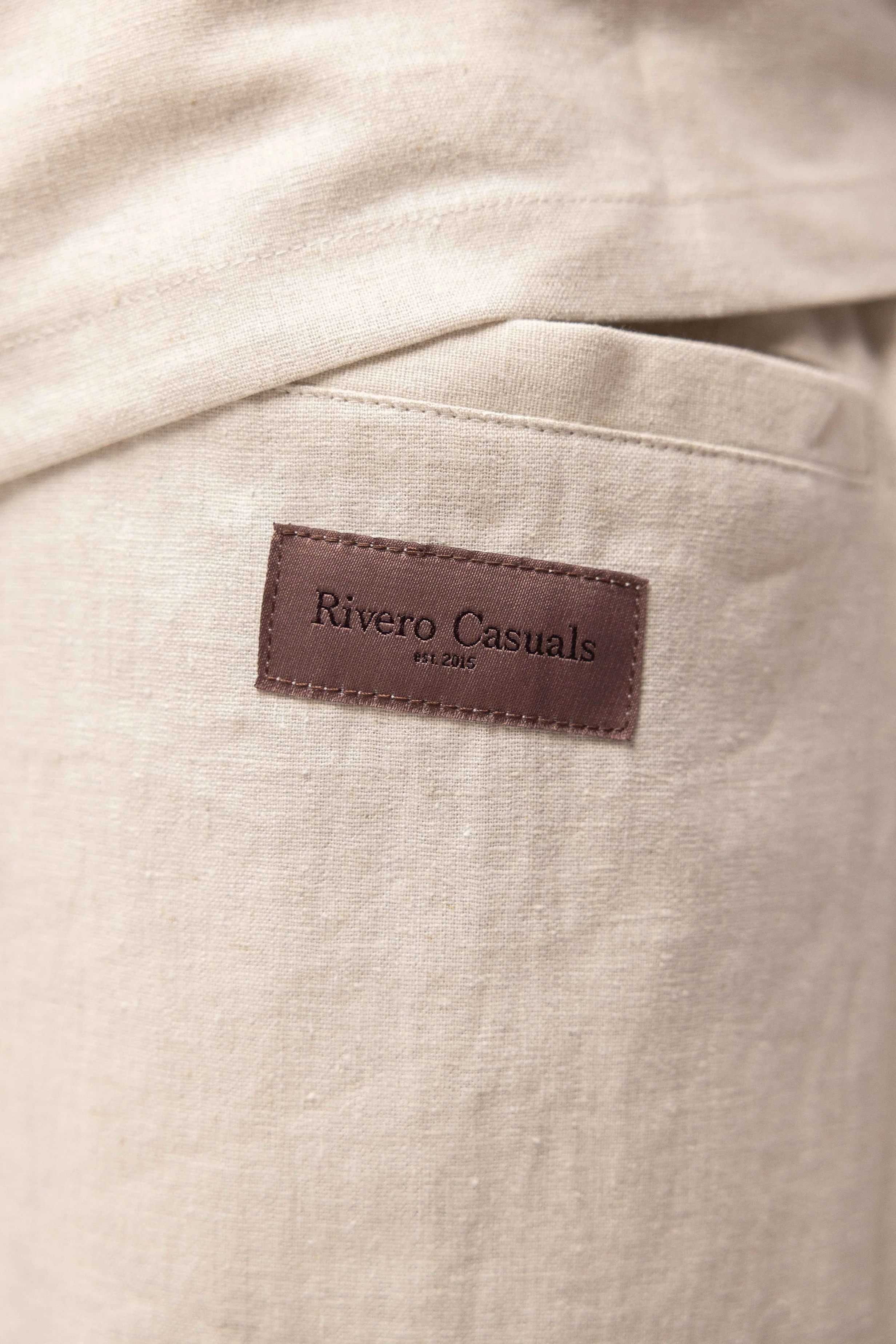 RIVERO - LINEN SHORT SAND - Image 7