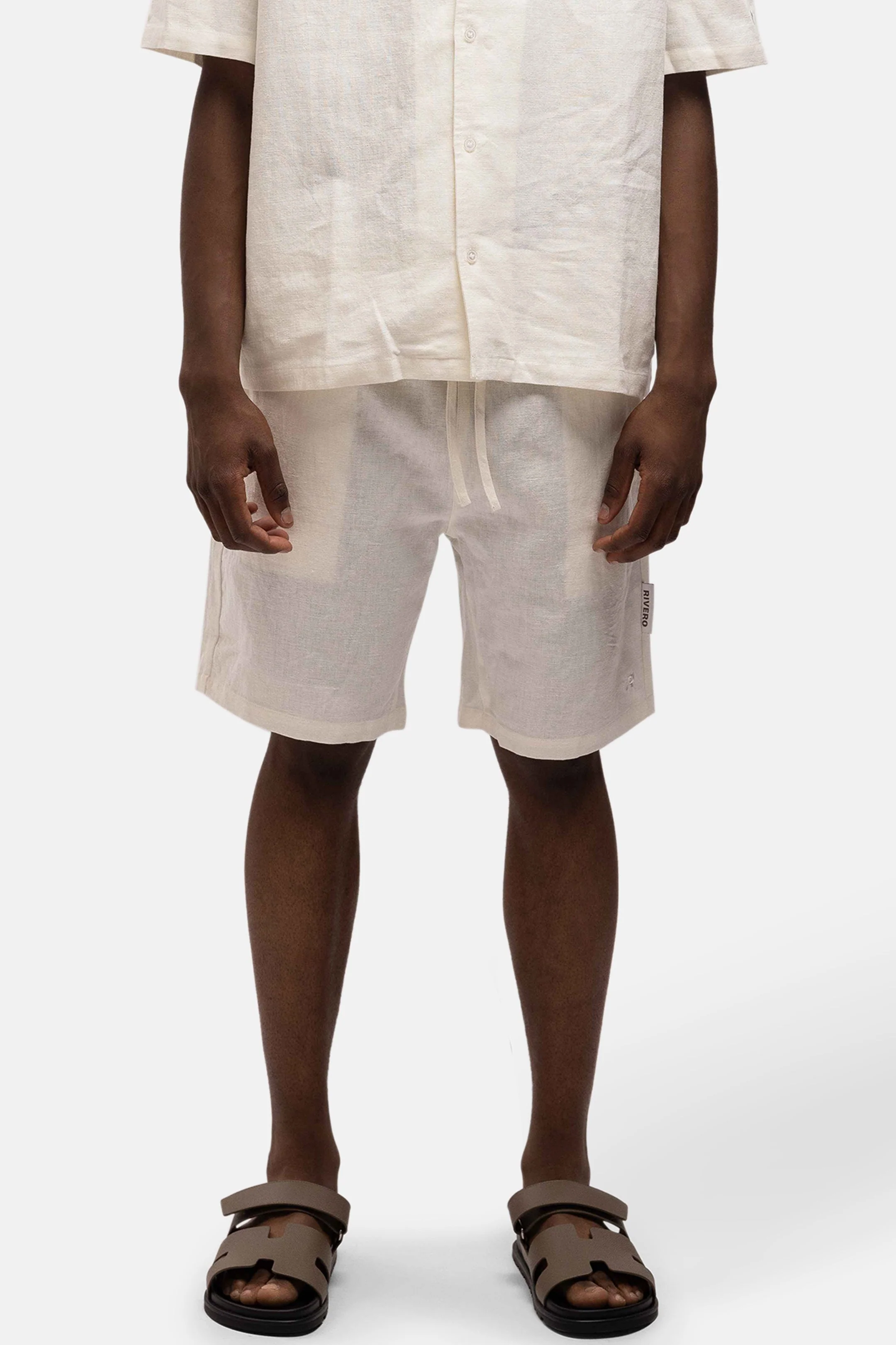 RIVERO - LINEN SHORT WHITE - Image 3