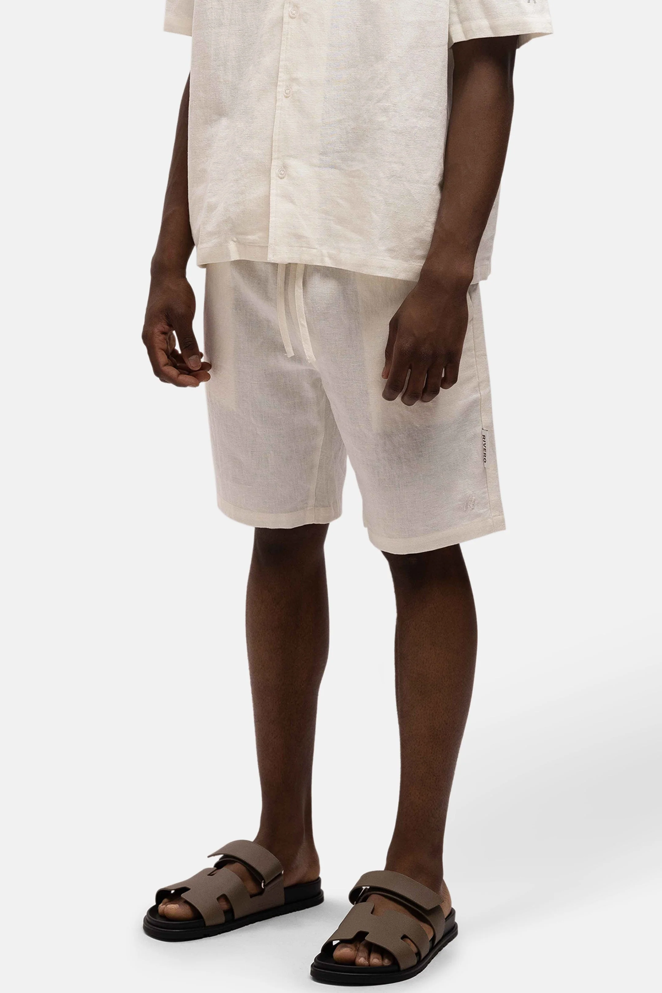 RIVERO - LINEN SHORT WHITE - Image 4
