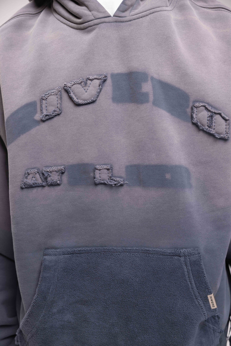 RIVERO - MIDNIGHT WASHED STATEMENT HOODIE - Image 2